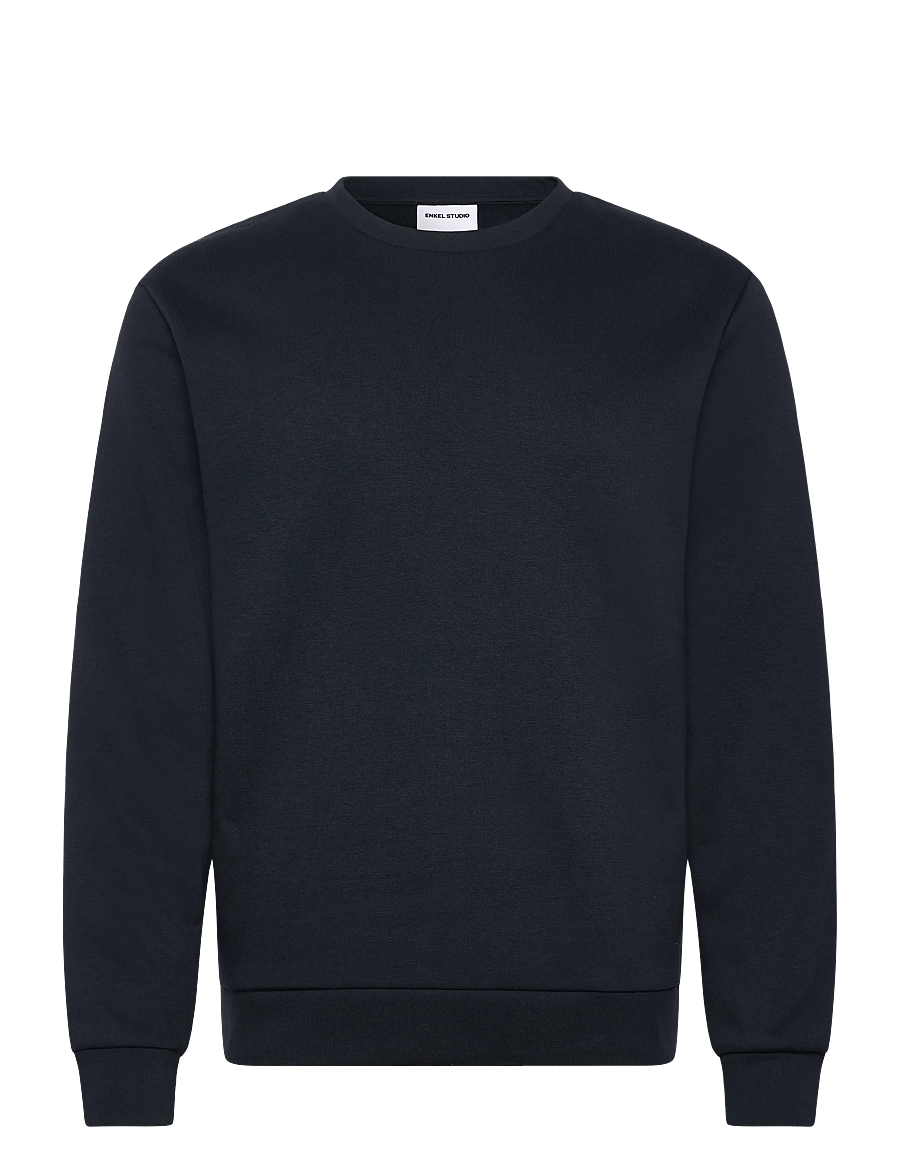 Enkel Studio - O-neck sweatshirt - sweatshirts - navy - 0
