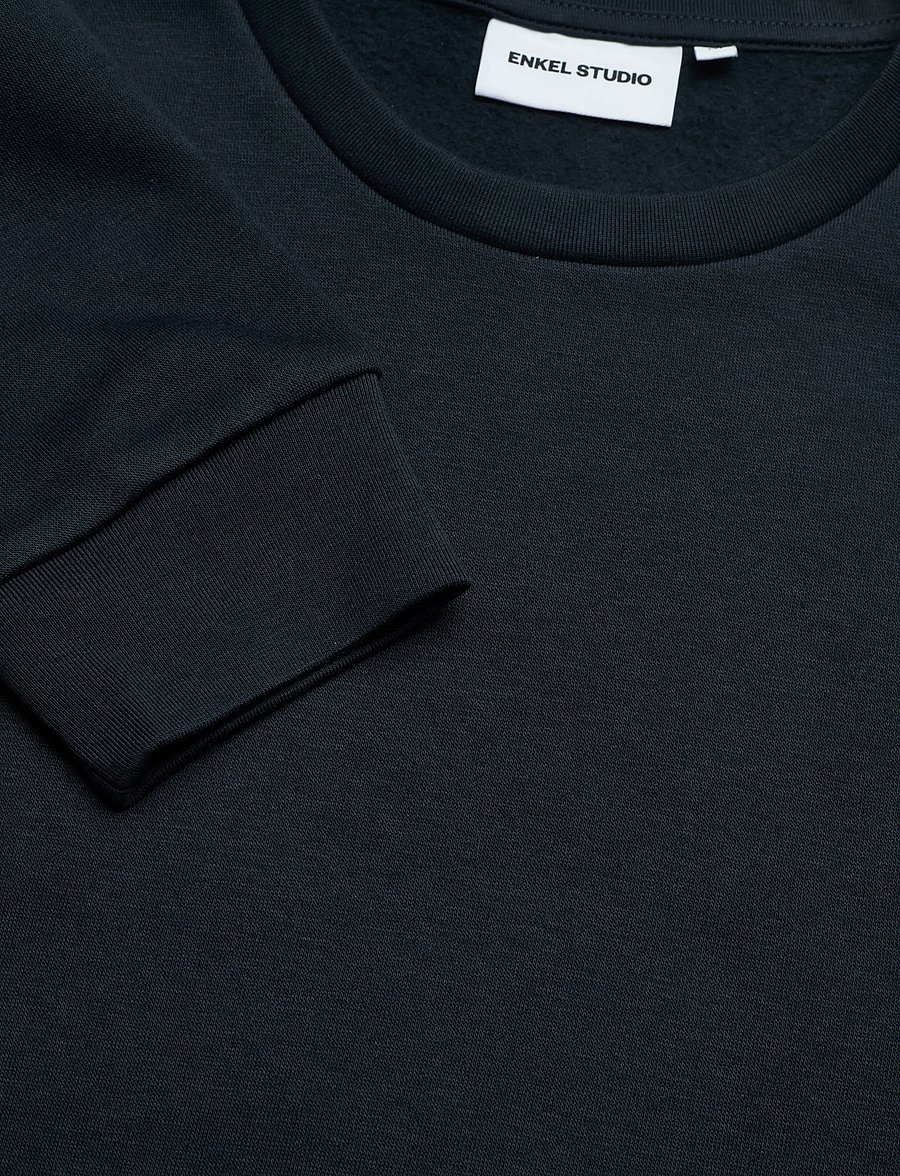 Enkel Studio - O-neck sweatshirt - sweatshirts - navy - 2