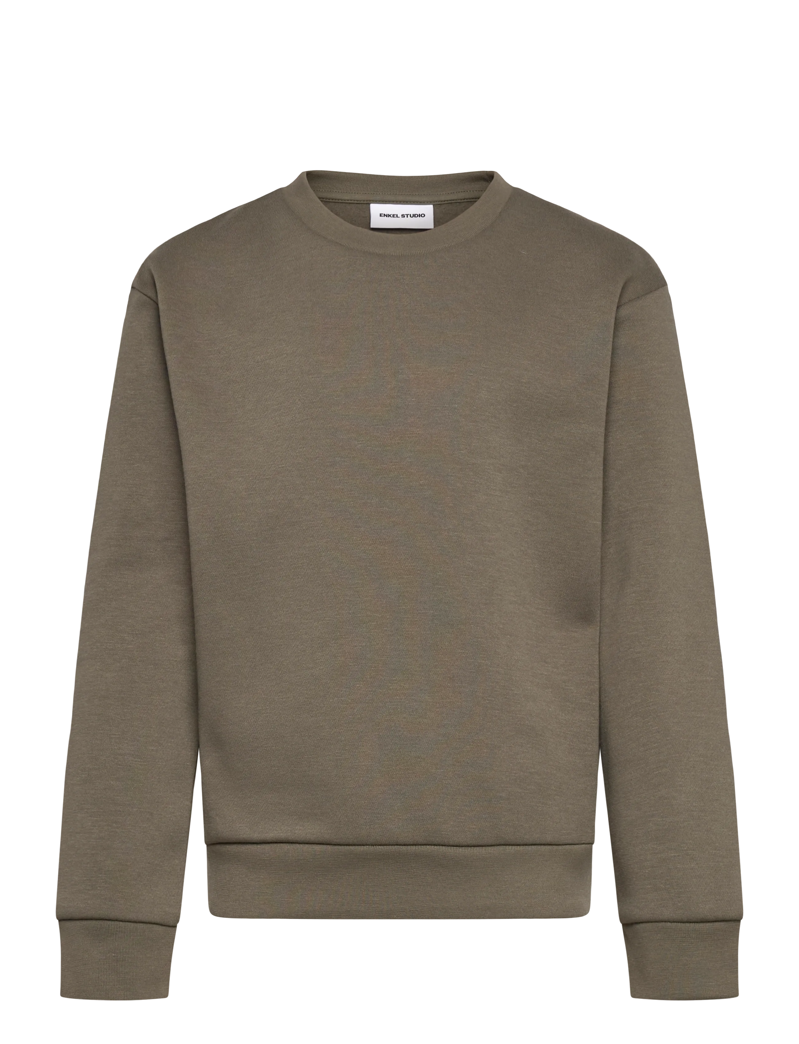 Enkel Studio O-neck sweatshirt - Tops - ARMY / green