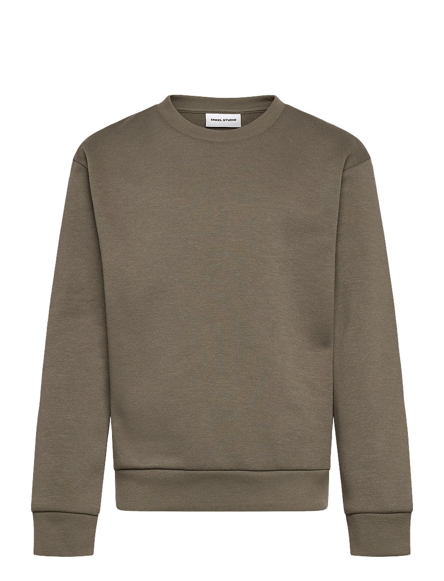 Enkel Studio - O-neck sweatshirt - sweatshirts - army - 0
