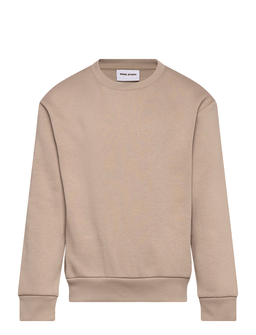 Enkel Studio - O-neck sweatshirt - sweatshirts - stone - 0