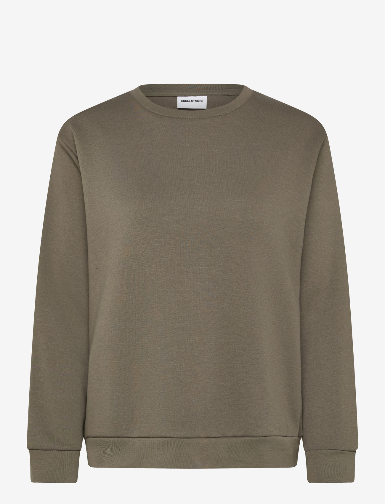 Enkel Studio - O-neck sweatshirt - alltags-style - army - 0