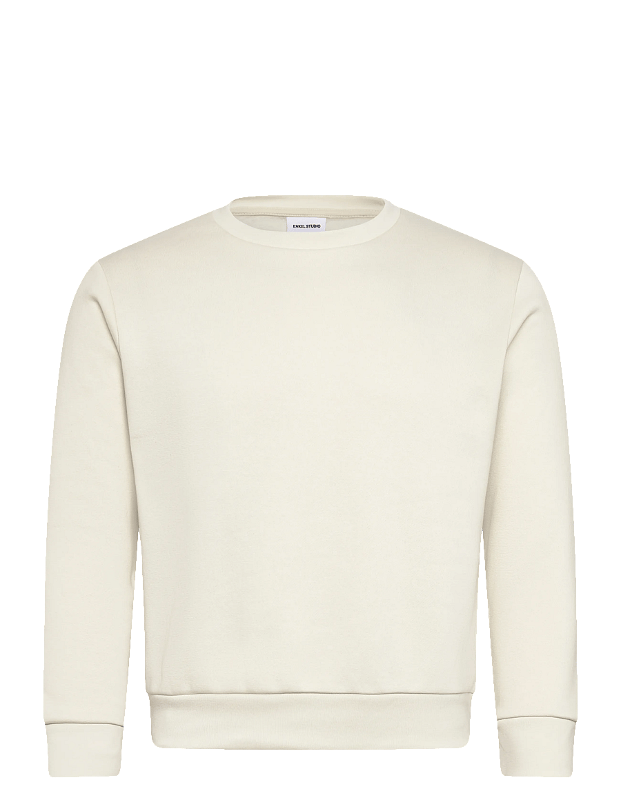 Enkel Studio - O-neck sweatshirt - everyday style - bone white - 0