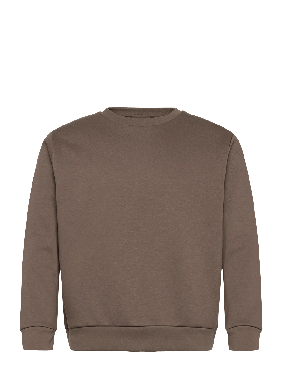 Enkel Studio - O-neck sweatshirt - igapäevane stiil - brown - 0