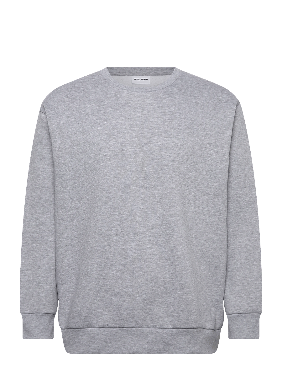 Enkel Studio - O-neck sweatshirt - sweatshirts - grey mel - 1