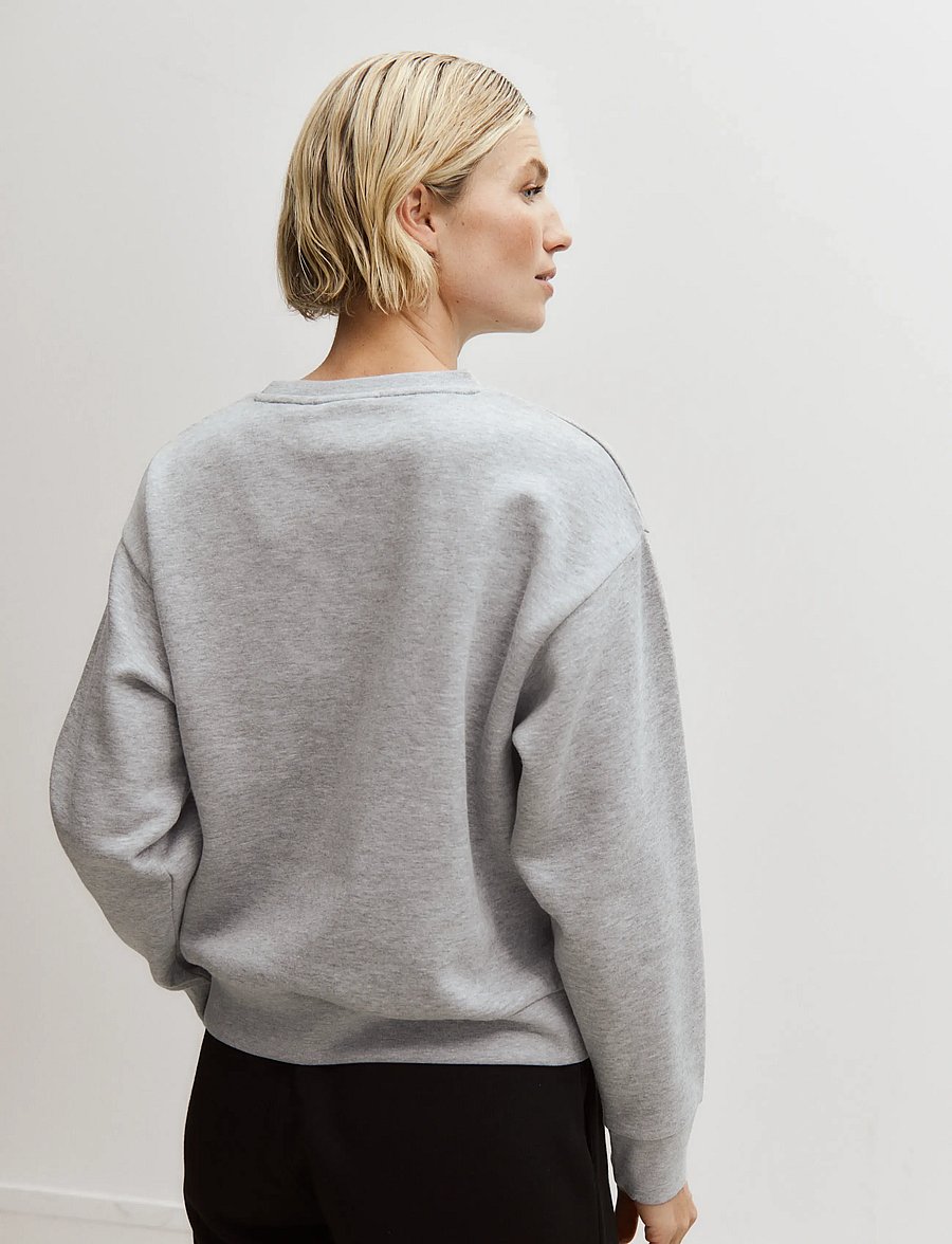 Enkel Studio - O-neck sweatshirt - sweatshirts - grey mel - 3