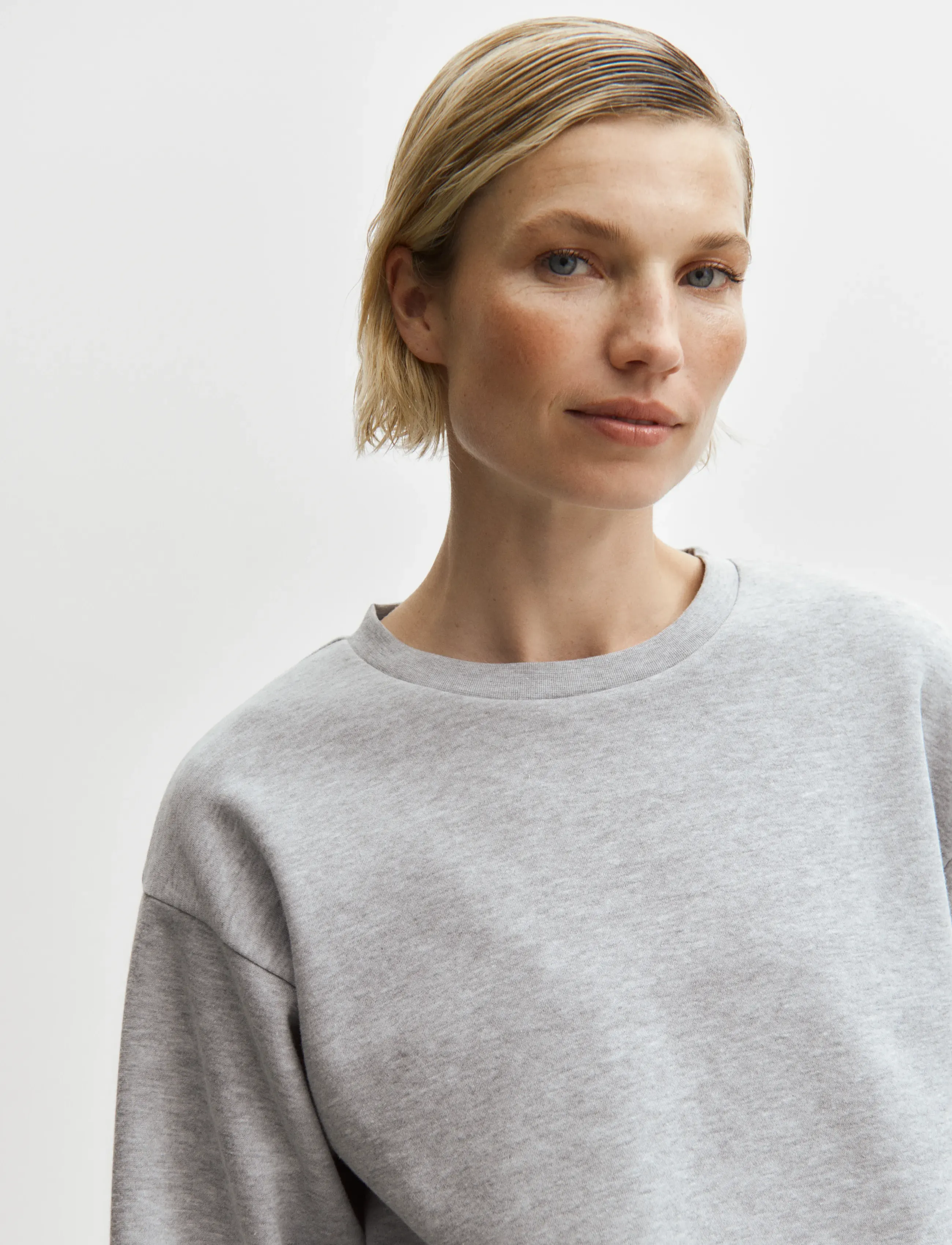Enkel Studio - O-neck sweatshirt - laveste priser - grey mel - 4