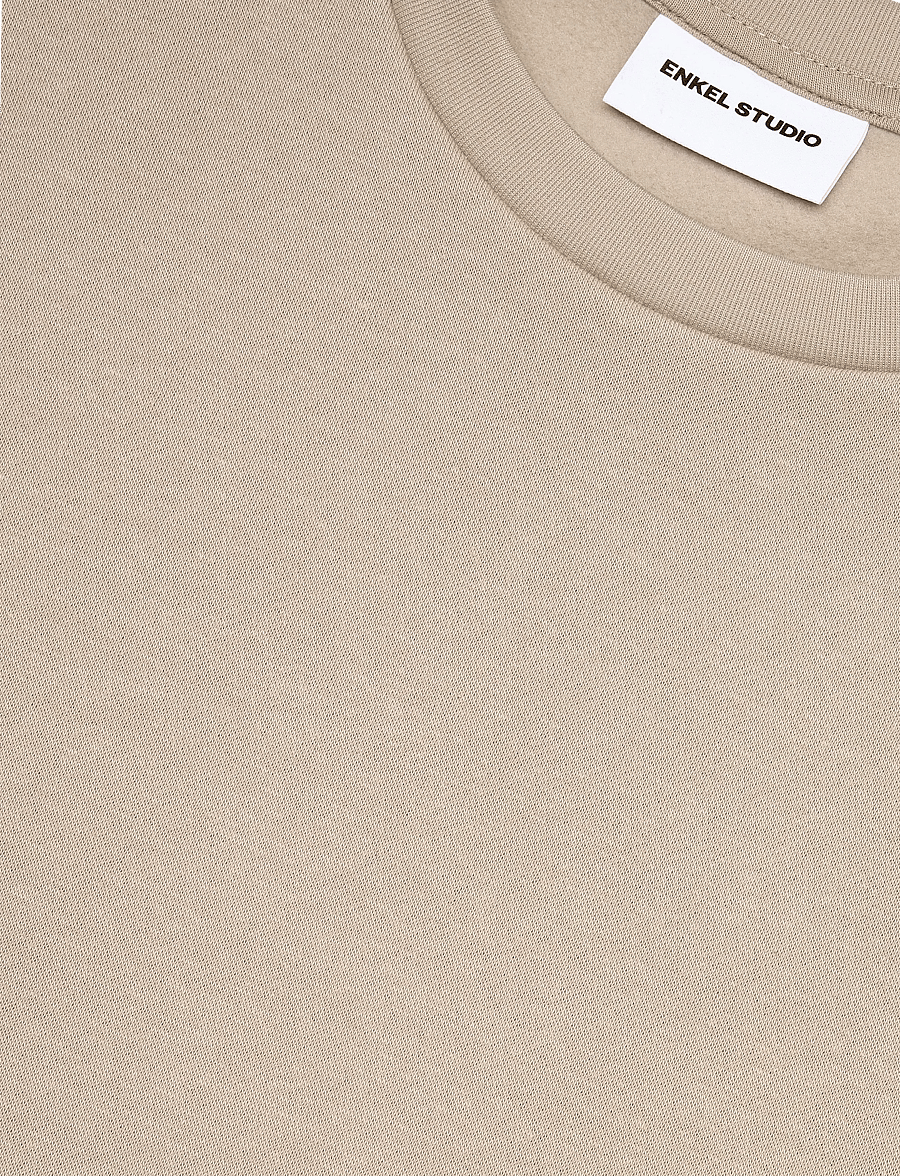 Enkel Studio - O-neck sweatshirt - sweatshirts - stone - 2