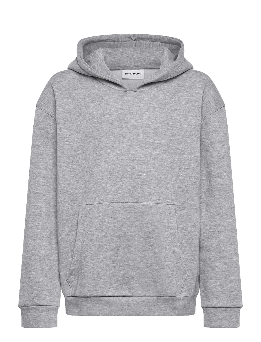 Enkel Studio - Hoodie - huvtröjor - grey mel - 1