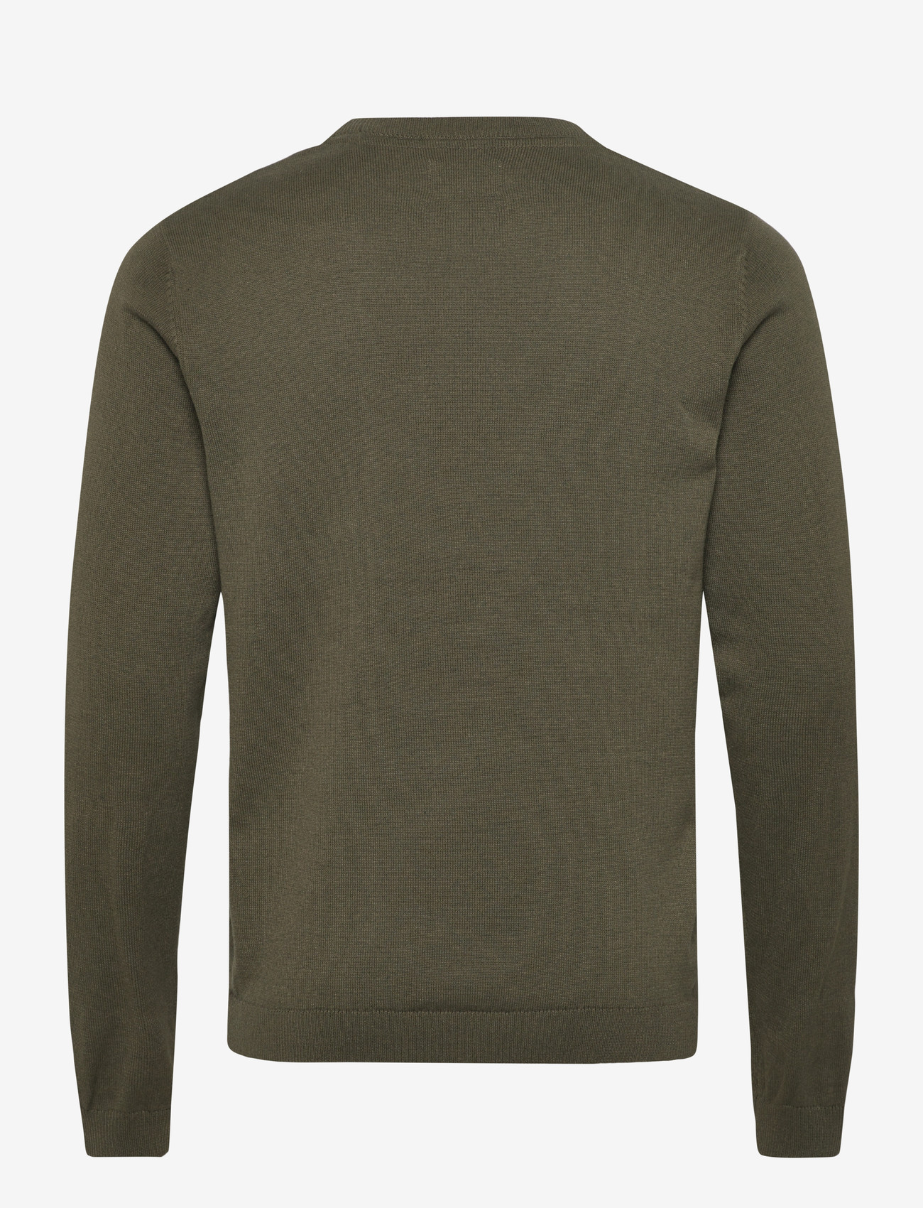 Enkel Studio - O-neck knit - rund hals - army - 2
