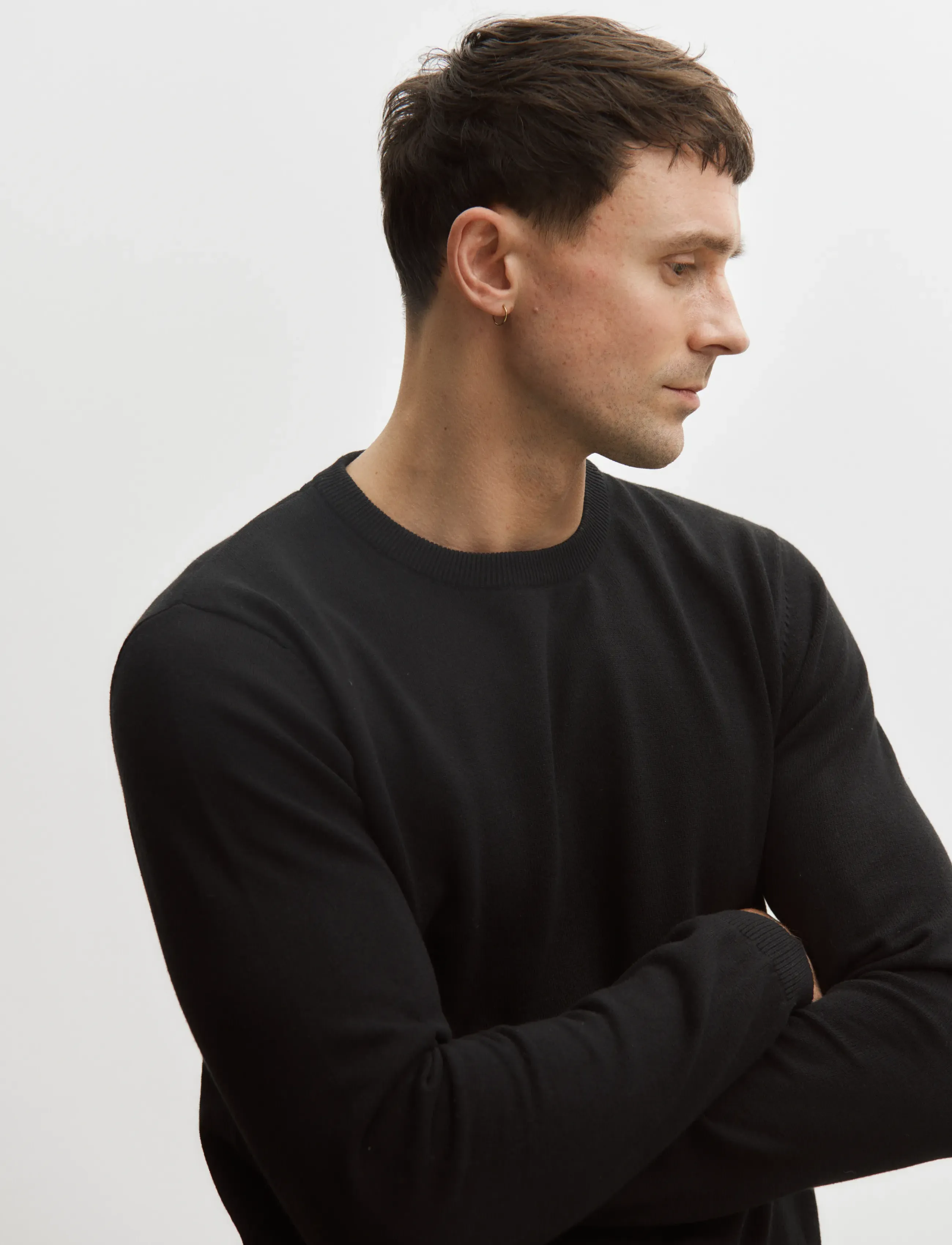 Enkel Studio - O-neck knit - madalaimad hinnad - black - 4