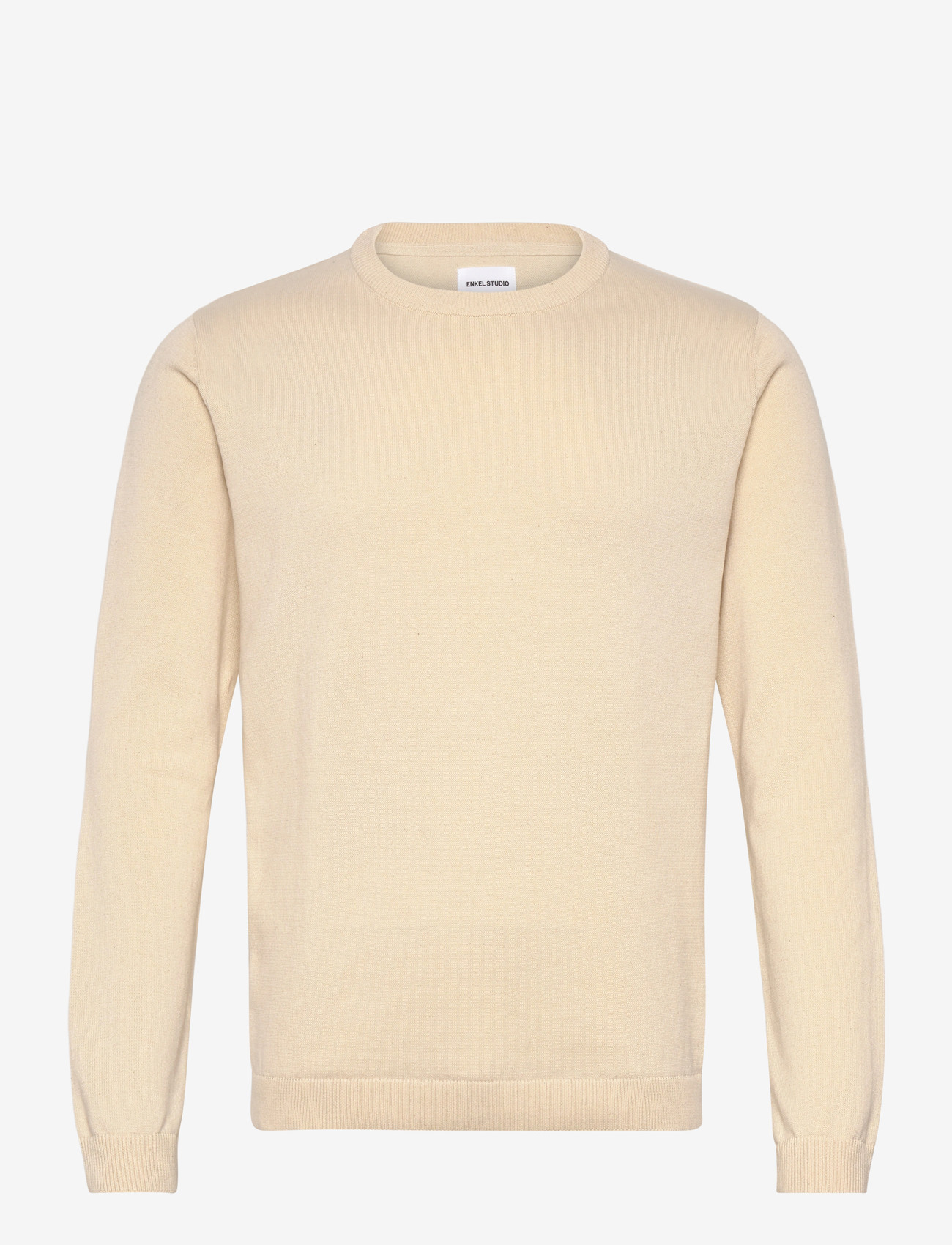 Enkel Studio - O-neck knit - rund hals - bone white - 1