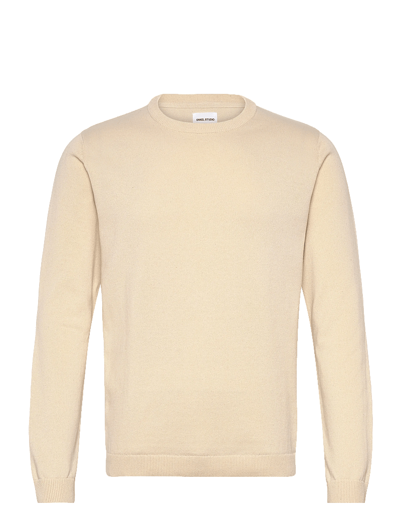Enkel Studio - O-neck knit - rundhals - bone white - 1
