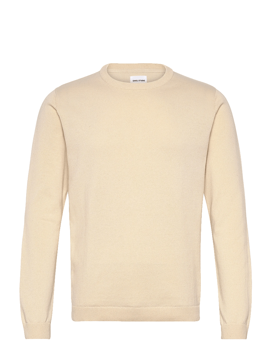 Enkel Studio - O-neck knit - rundhals - bone white - 1