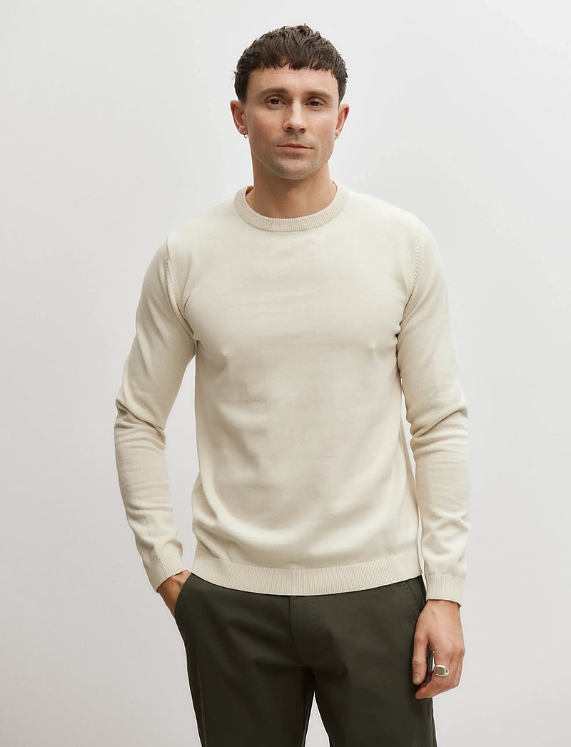 Enkel Studio - O-neck knit - rundhals - bone white - 0