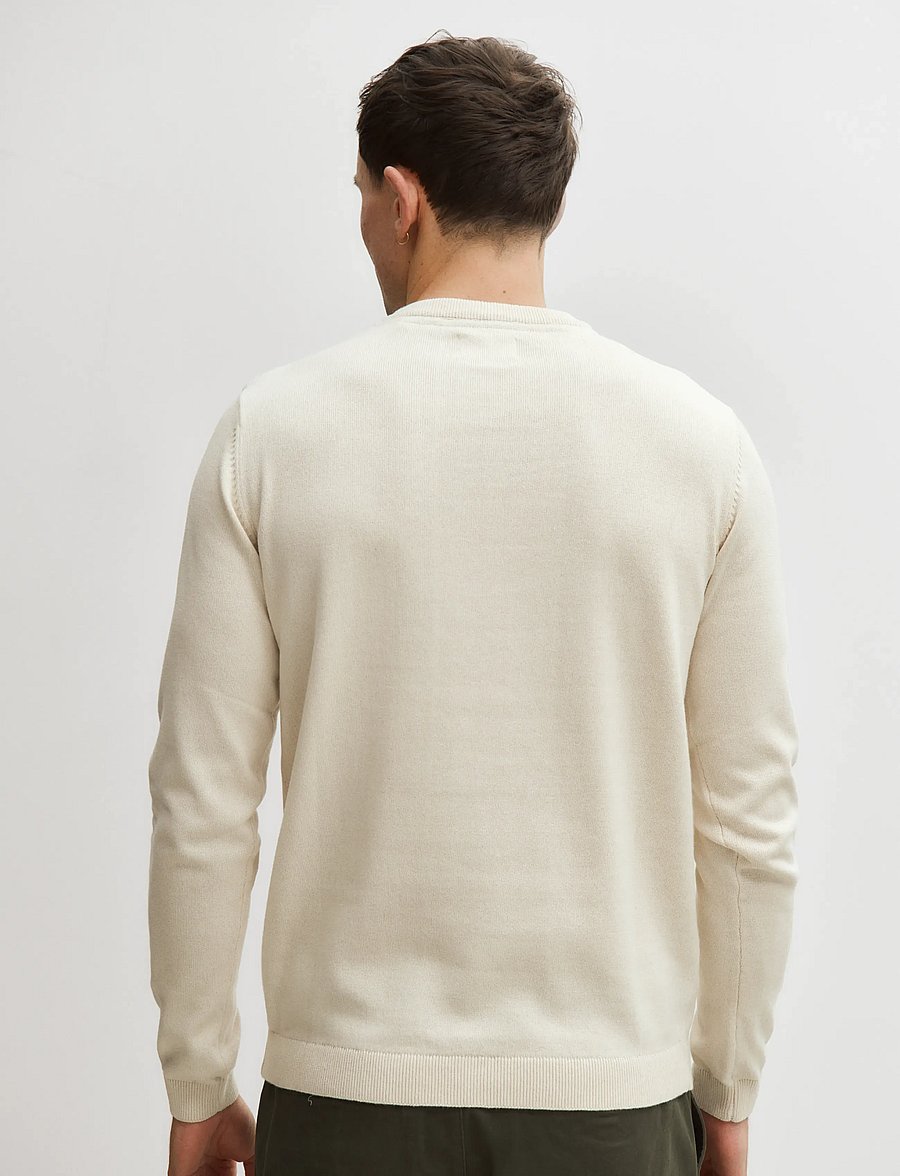 Enkel Studio - O-neck knit - rundhals - bone white - 3