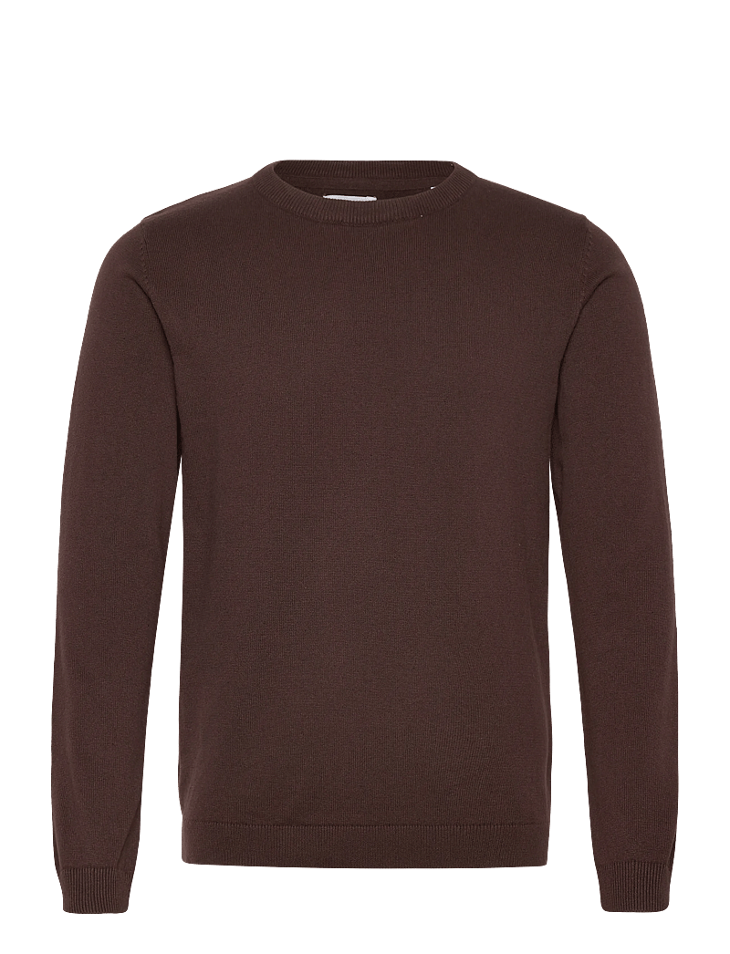 Enkel Studio - O-neck knit - rundhals - brown - 1