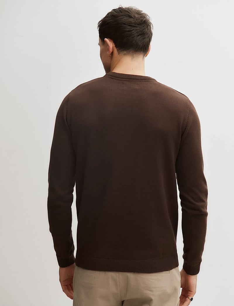 Enkel Studio - O-neck knit - rundhals - brown - 3