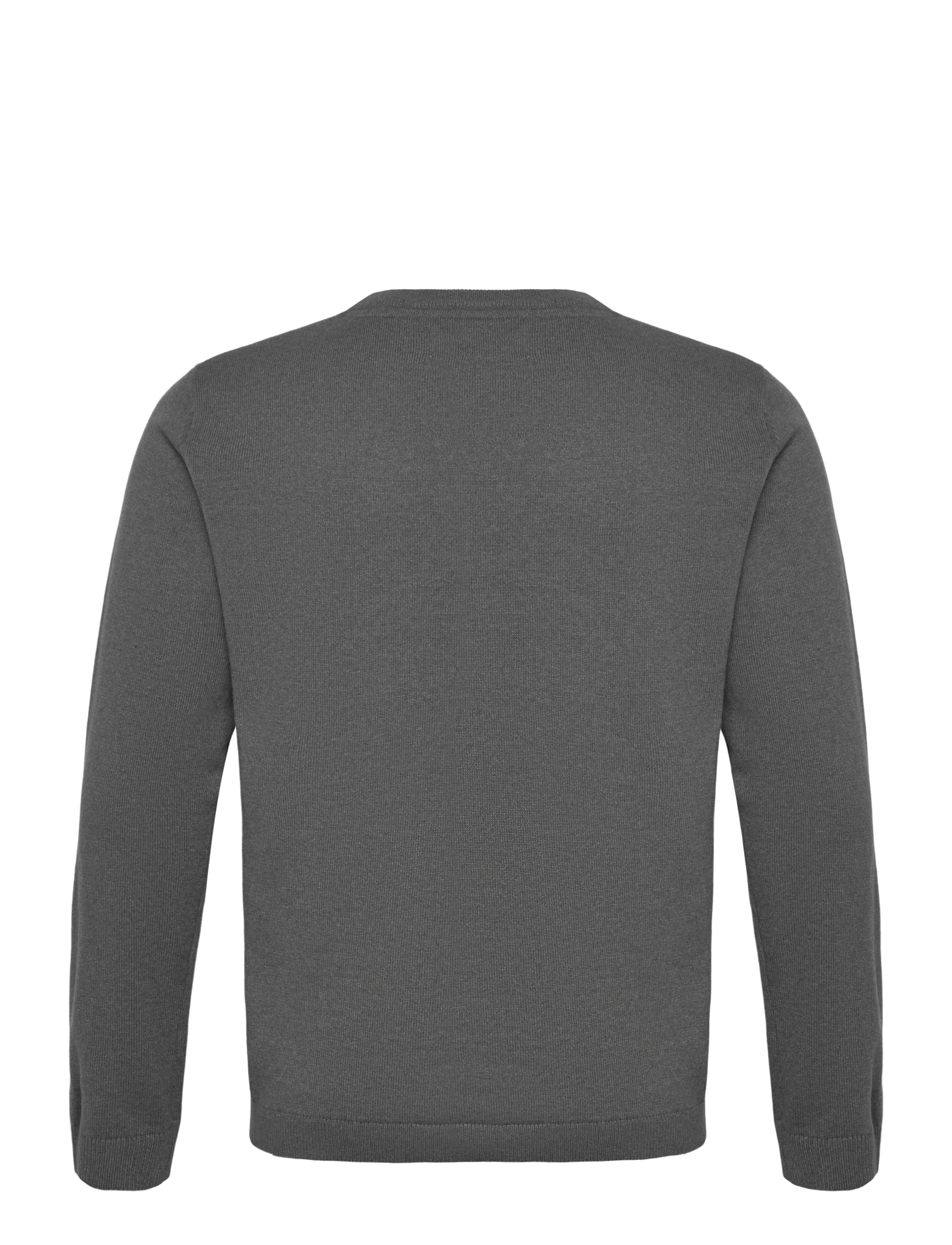 Enkel Studio - O-neck knit - Ümmarguse kaelusega kudumid - dk grey - 2