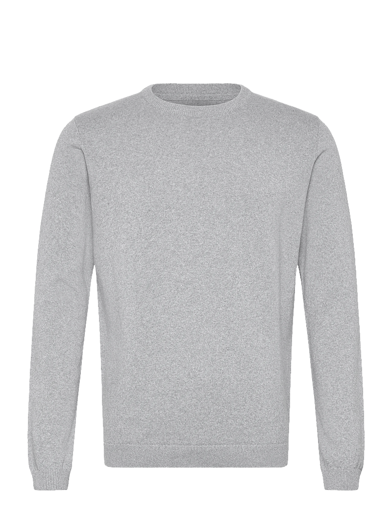 Enkel Studio - O-neck knit - rundhals - grey mel - 1