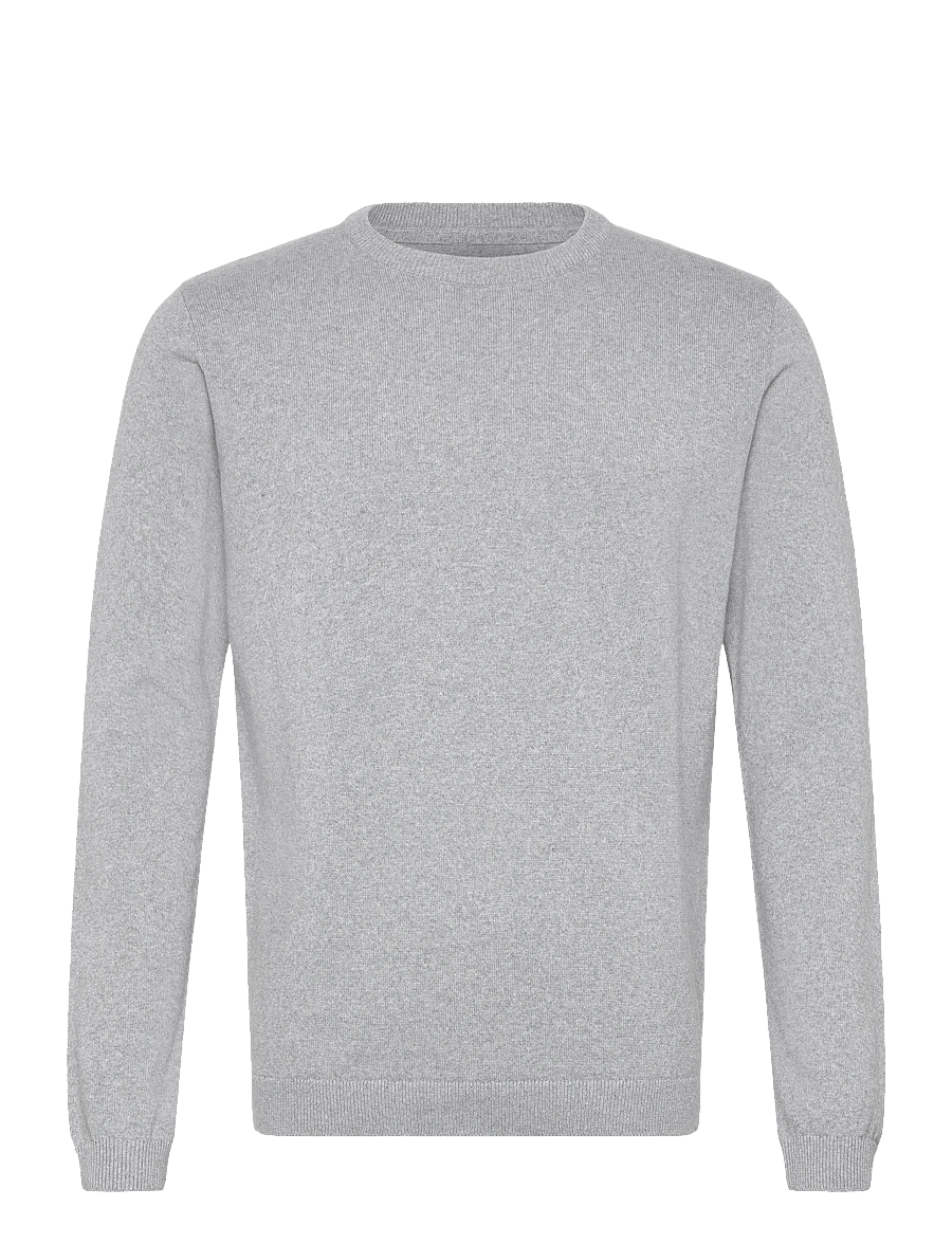 Enkel Studio - O-neck knit - rundhals - grey mel - 1