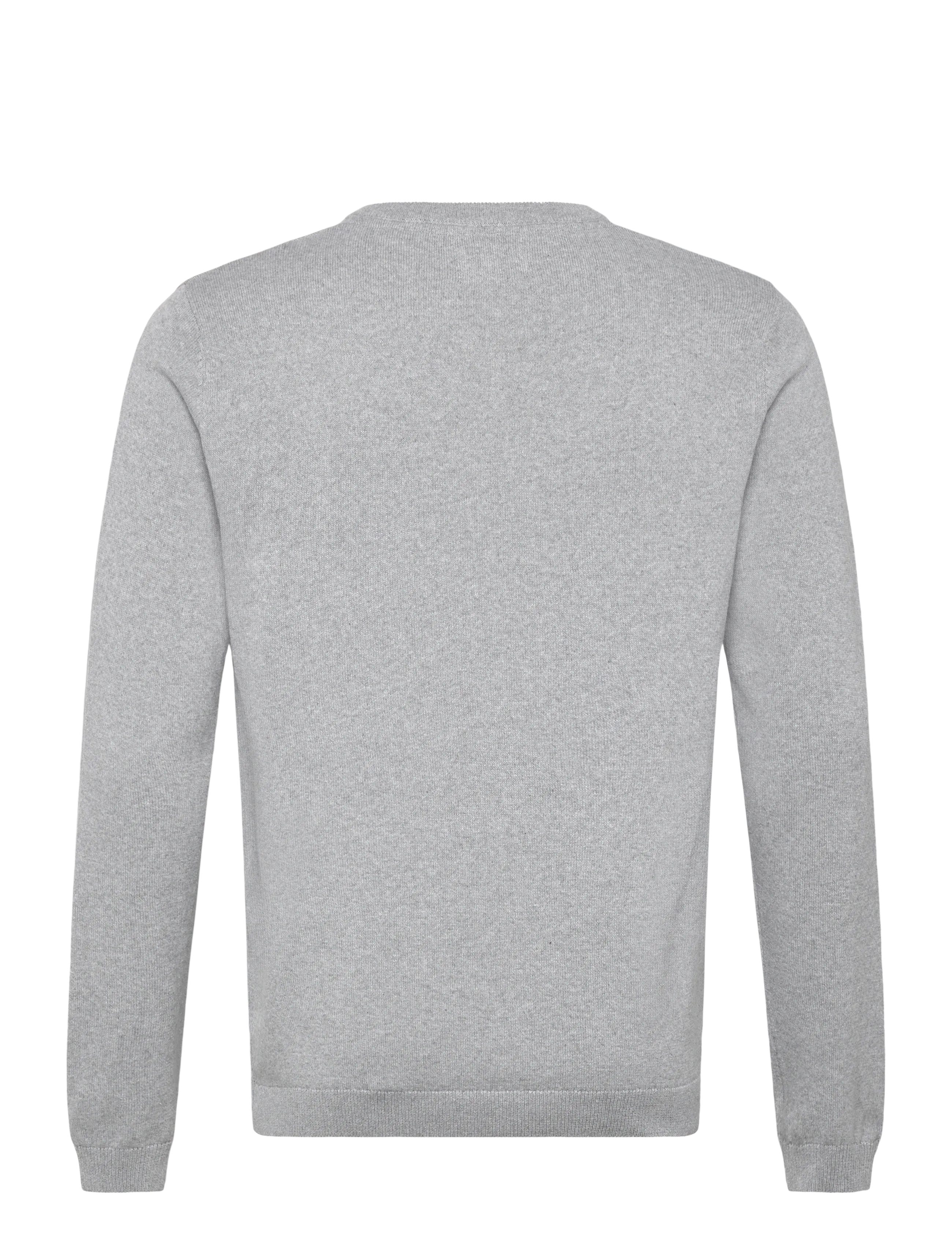 Enkel Studio - O-neck knit - rund hals - grey mel - 2