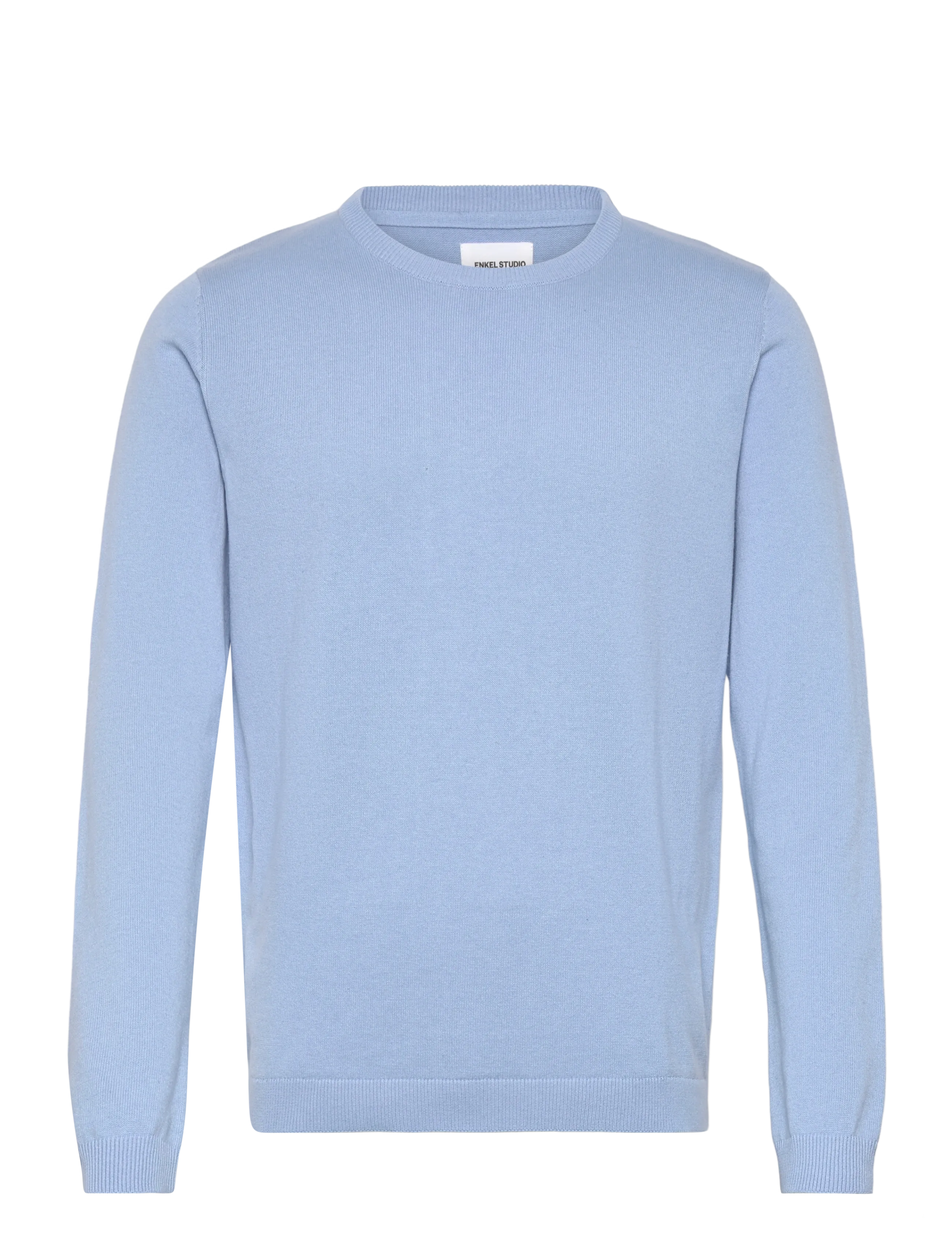 Enkel Studio O-neck knit - Tøj - LT BLUE / blue