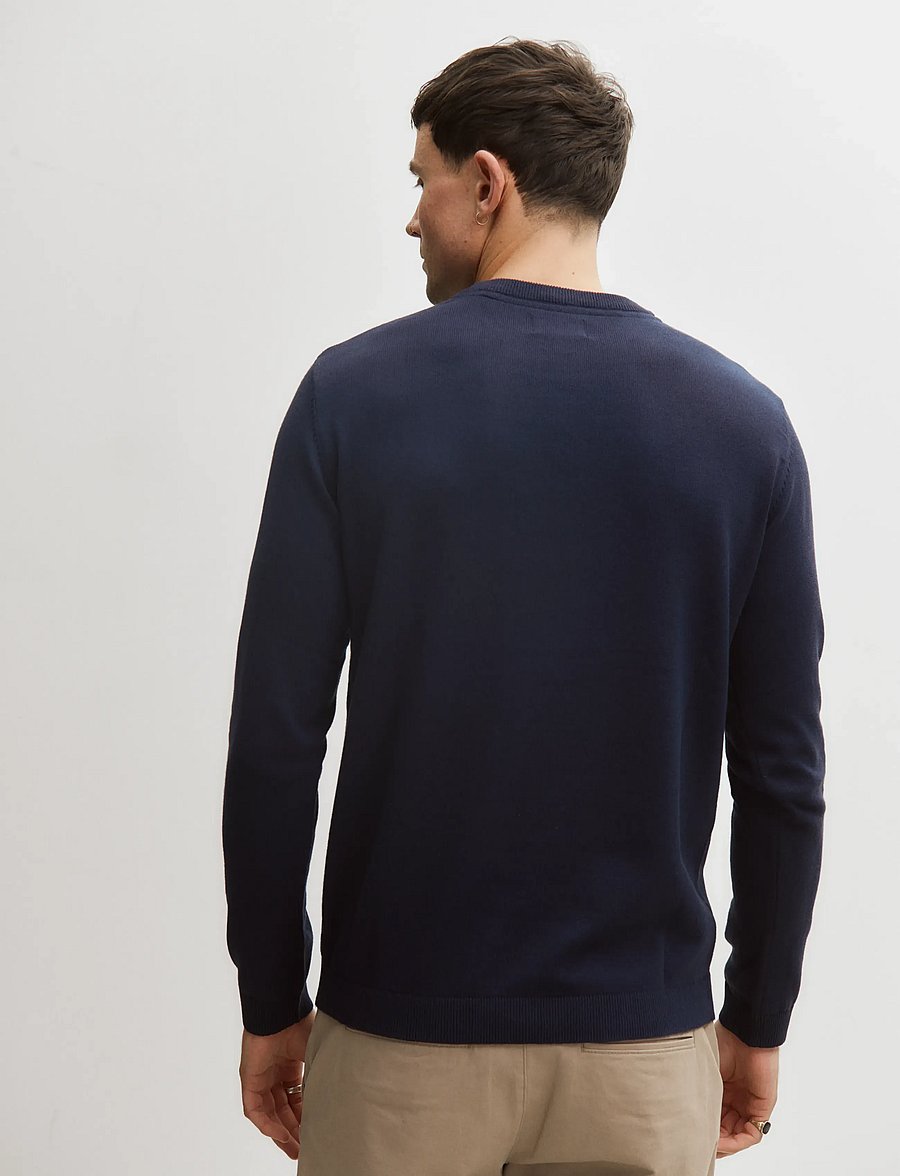 Enkel Studio - O-neck knit - rundhals - navy - 3