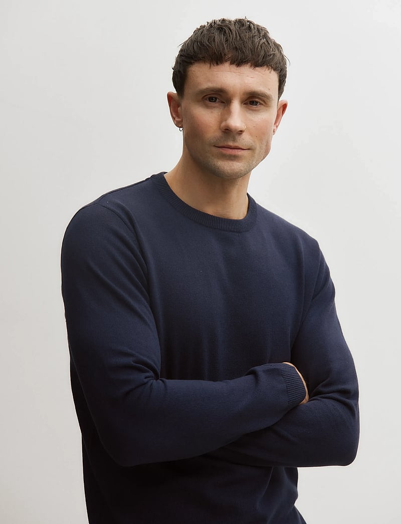 Enkel Studio - O-neck knit - rundhals - navy - 4