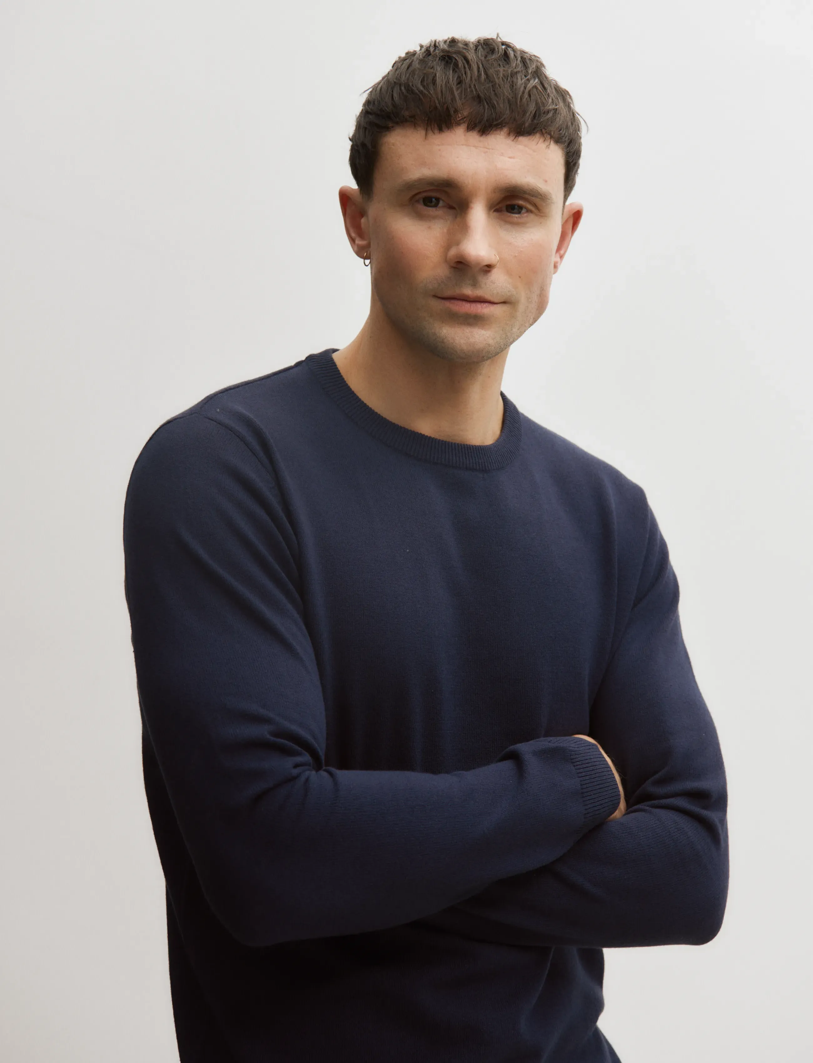 Enkel Studio - O-neck knit - Ümmarguse kaelusega kudumid - navy - 4