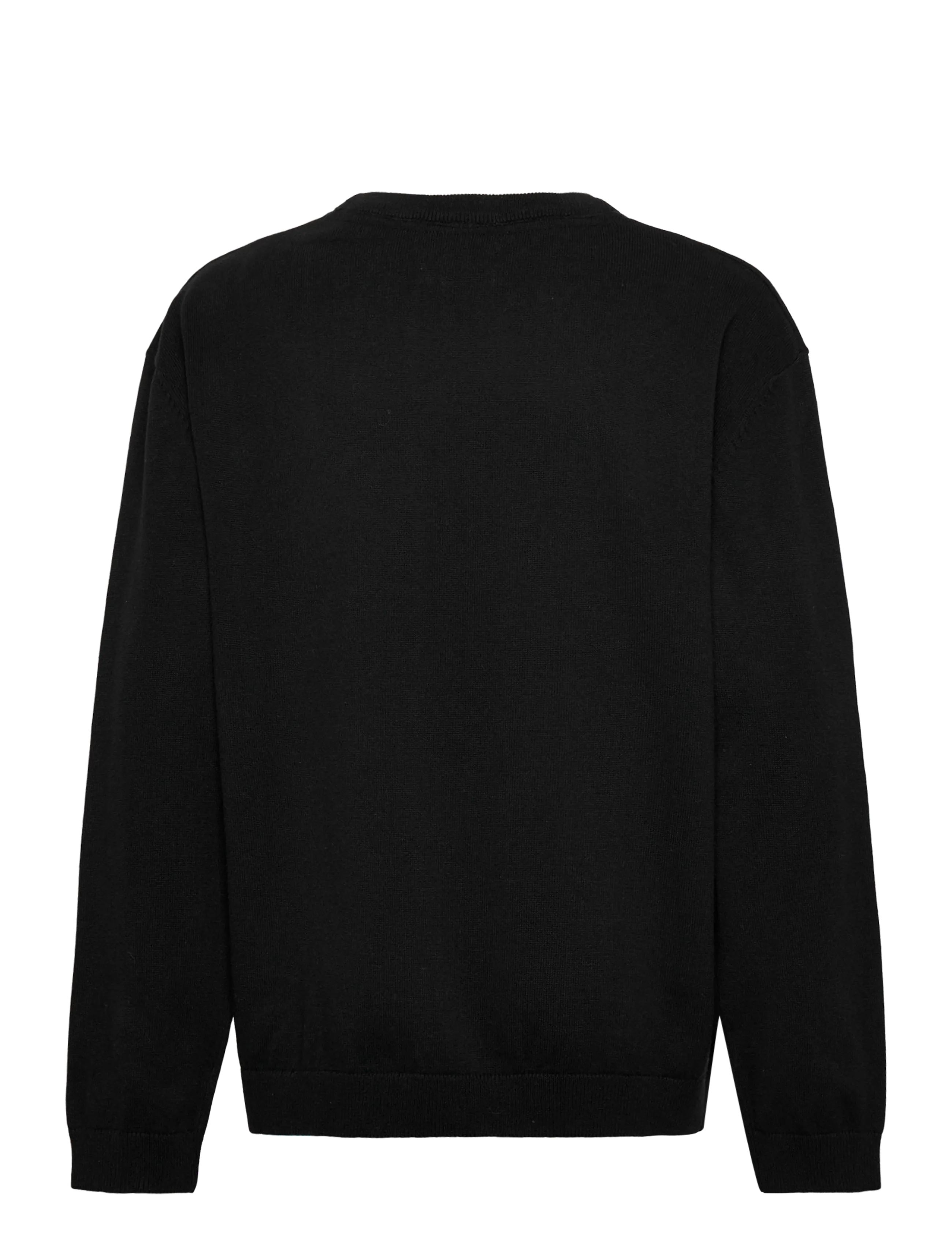 Enkel Studio - O-neck knit - jumpers - black - 1