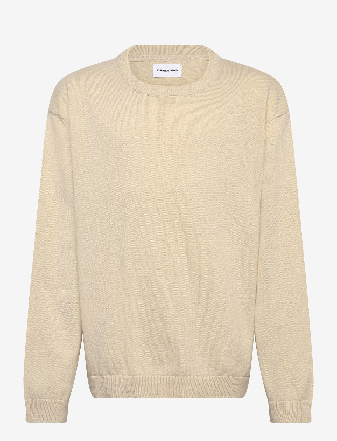 Enkel Studio - O-neck knit - trøjer - bone white - 1