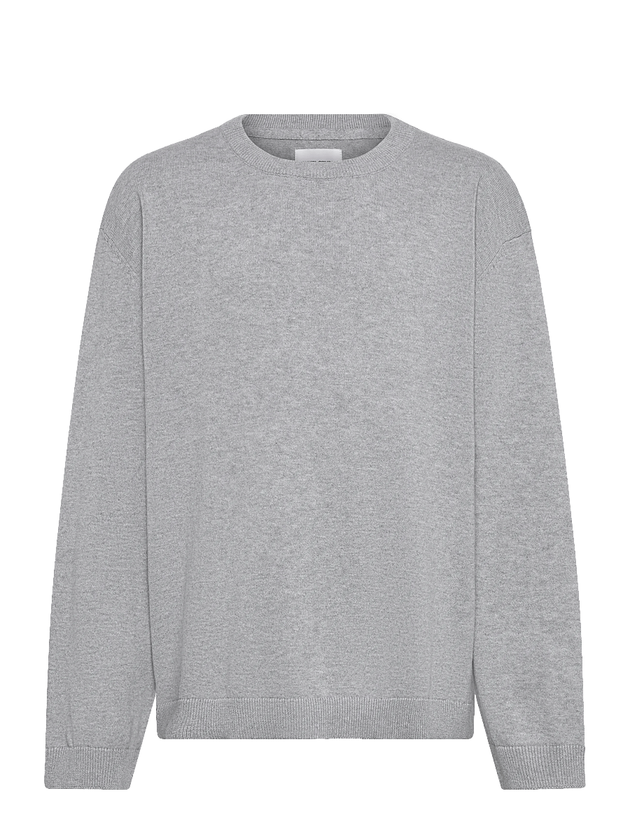 Enkel Studio - O-neck knit - pullover - grey mel - 1