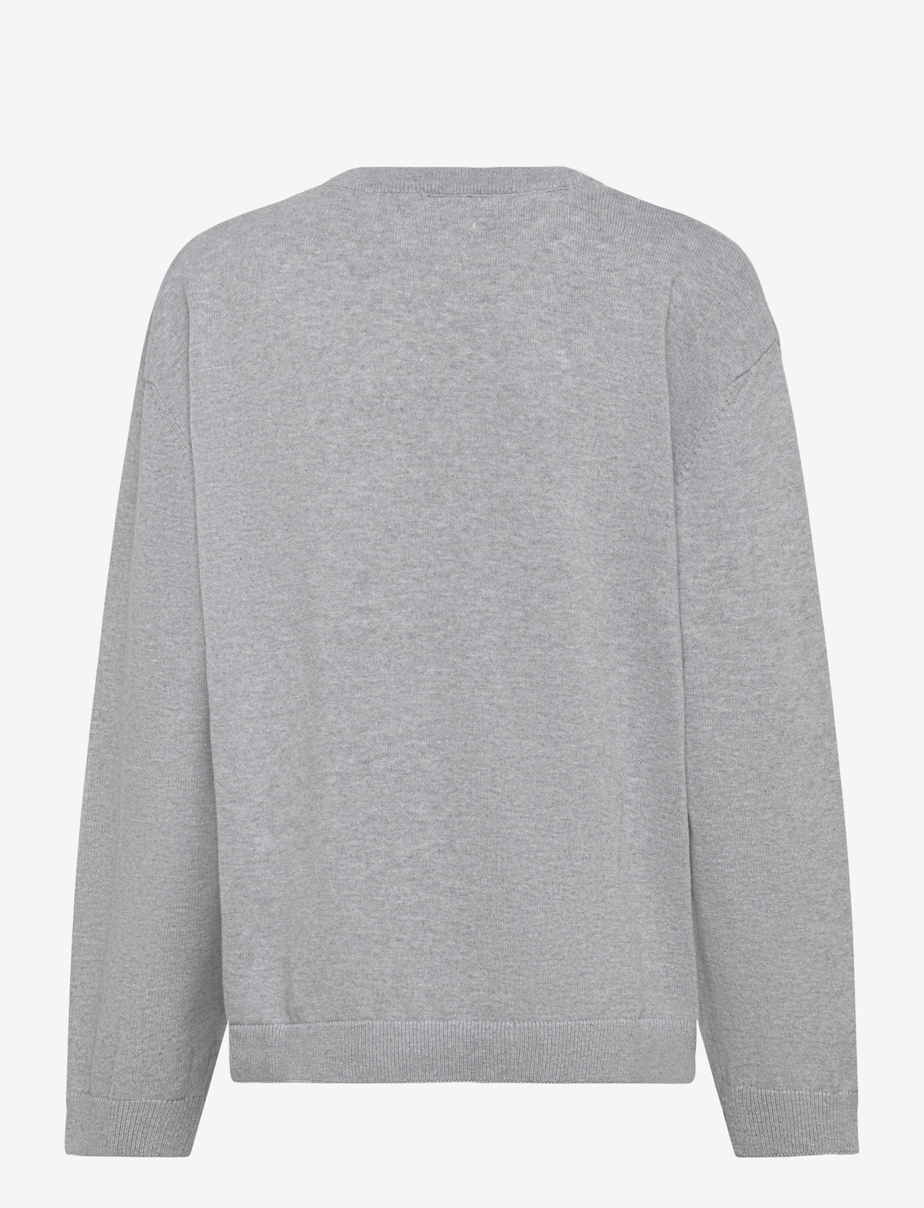 Enkel Studio - O-neck knit - pullover - grey mel - 2