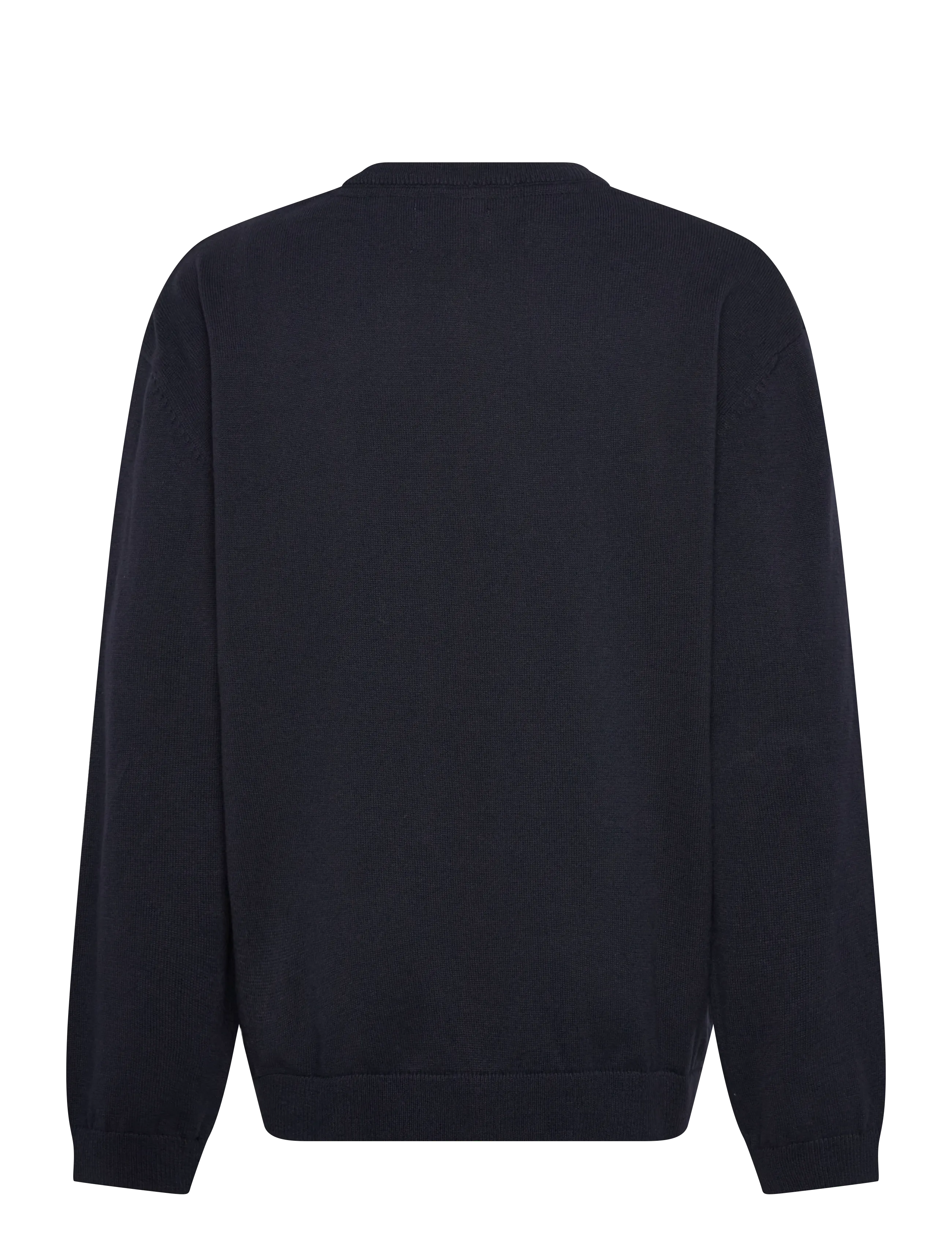 Enkel Studio - O-neck knit - jumpers - navy - 1