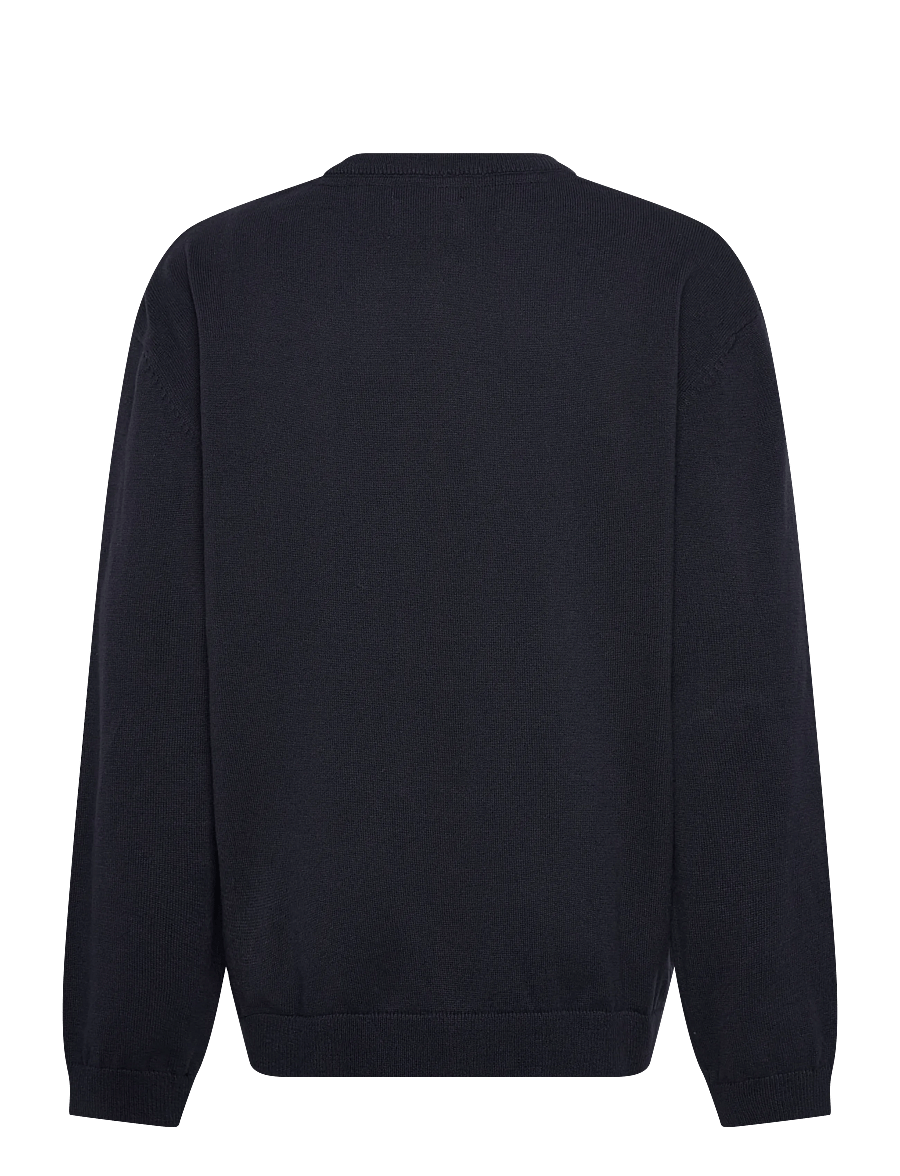 Enkel Studio - O-neck knit - swetry - navy - 1
