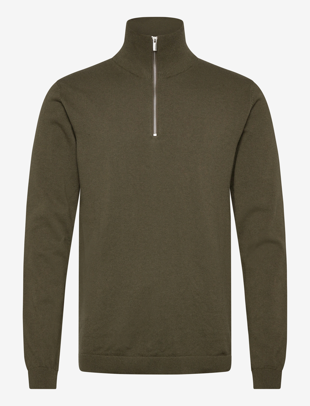 Enkel Studio - Half zip knit - laveste priser - army - 1