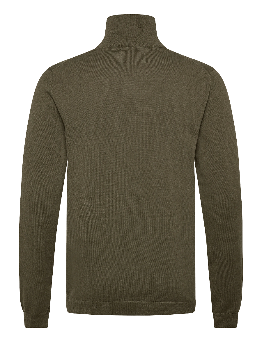 Enkel Studio - Half zip knit - half zip jumpers - army - 2