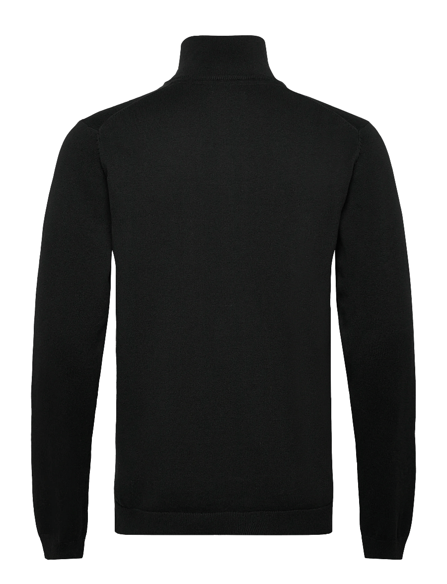 Enkel Studio - Half zip knit - poolpika lukuga džemprid - black - 1