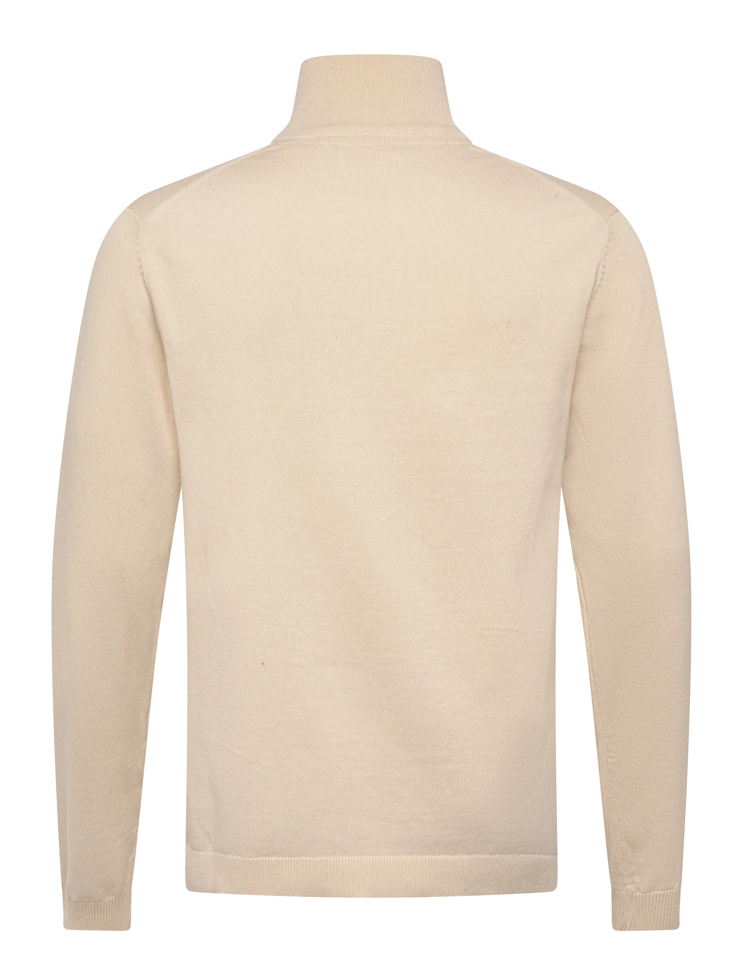 Enkel Studio - Half zip knit - rollkragen - bone white - 2
