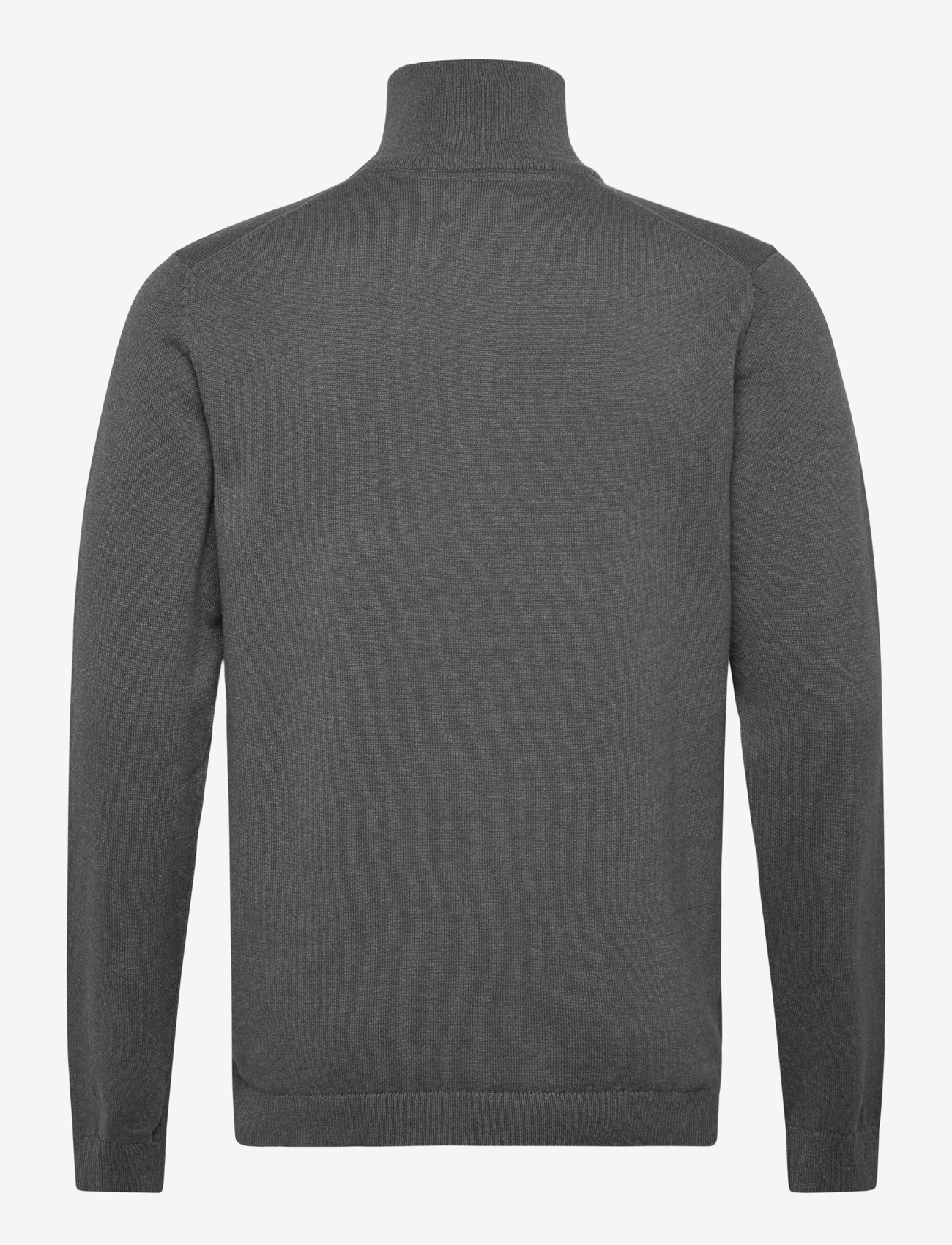 Enkel Studio - Half zip knit - halfzip strik - dk grey - 1