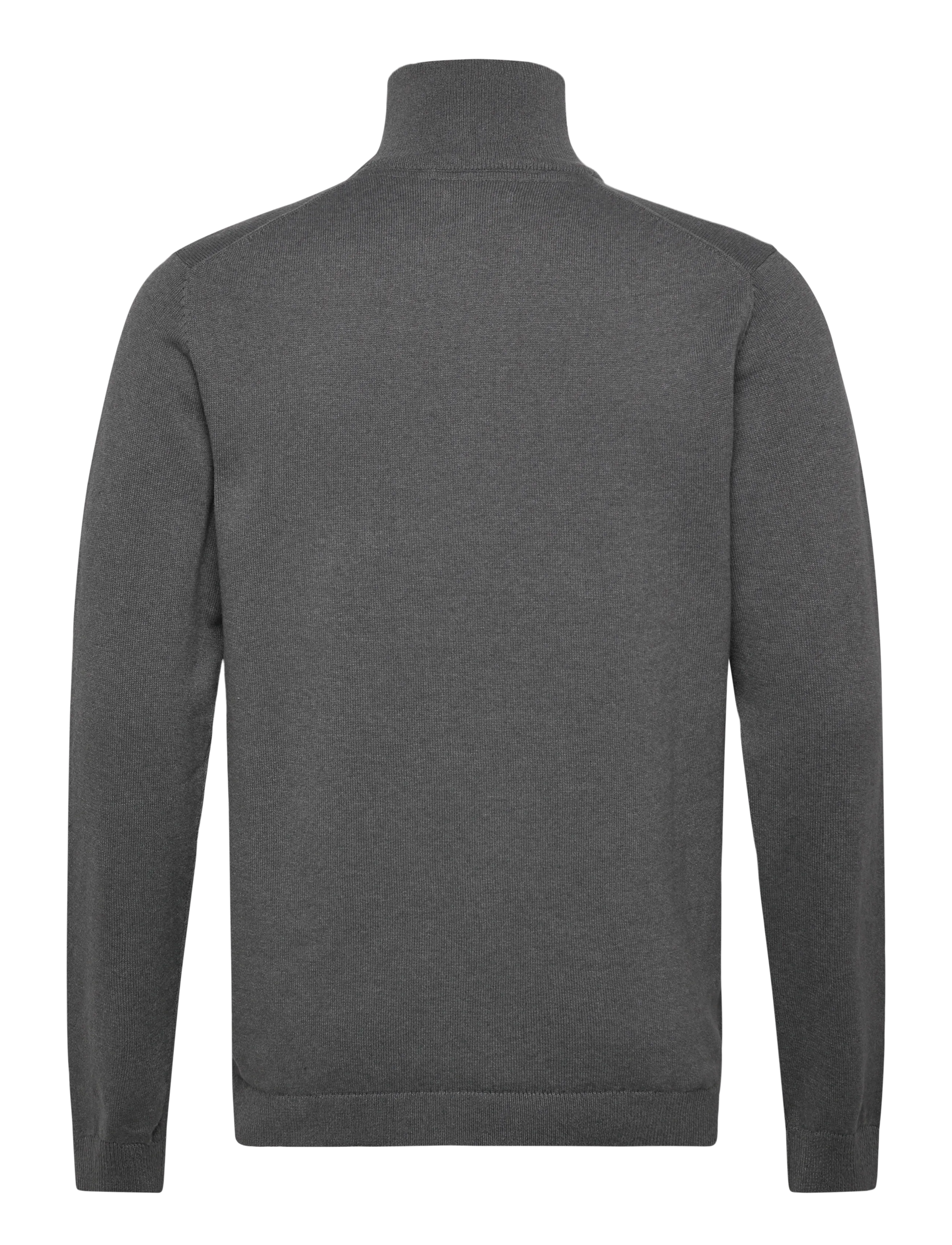 Enkel Studio - Half zip knit - laveste priser - dk grey - 1