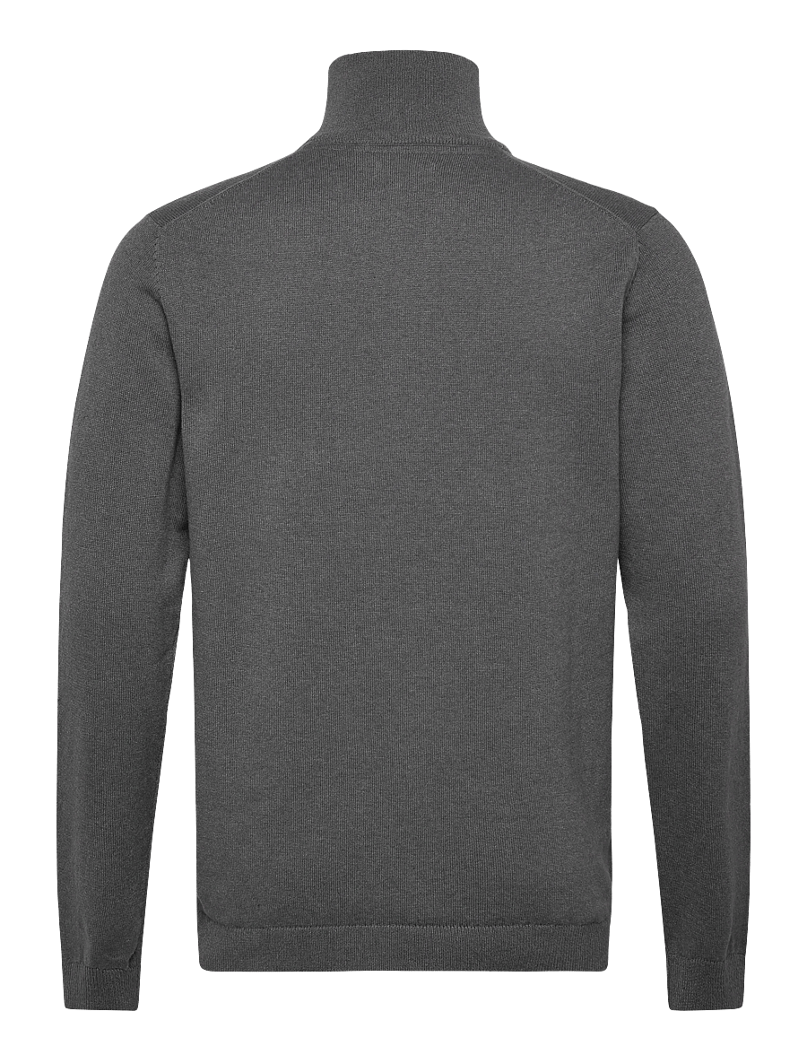 Enkel Studio - Half zip knit - half zip-tröjor - dk grey - 1