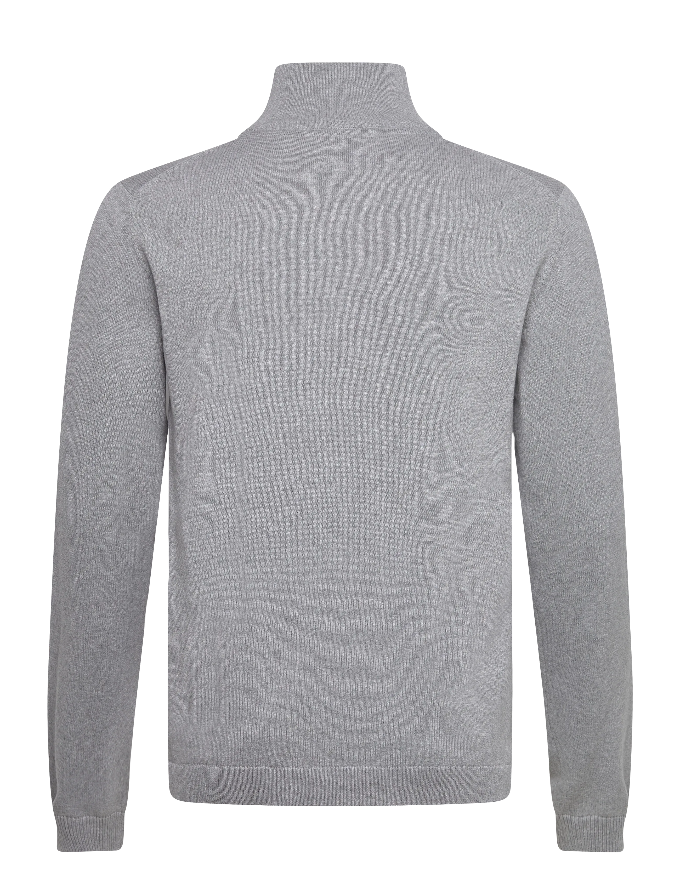 Enkel Studio - Half zip knit - tõmblukk-kaelusega džemprid - grey mel - 2