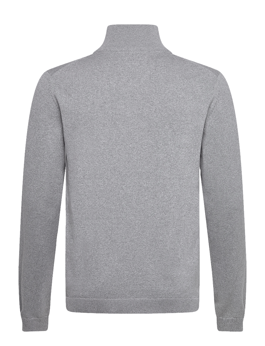 Enkel Studio - Half zip knit - half zip-tröjor - grey mel - 2
