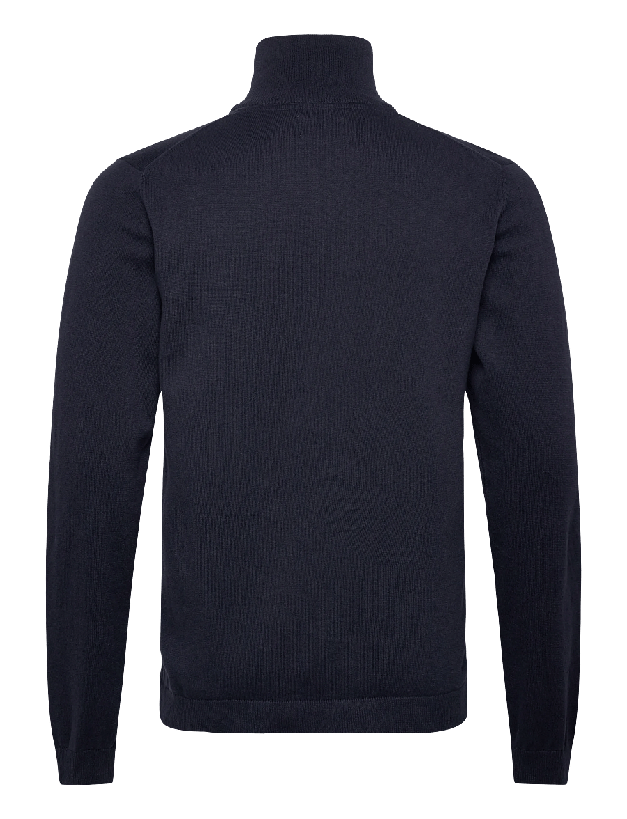 Enkel Studio - Half zip knit - pullover mit halbem reißverschluss - navy - 1