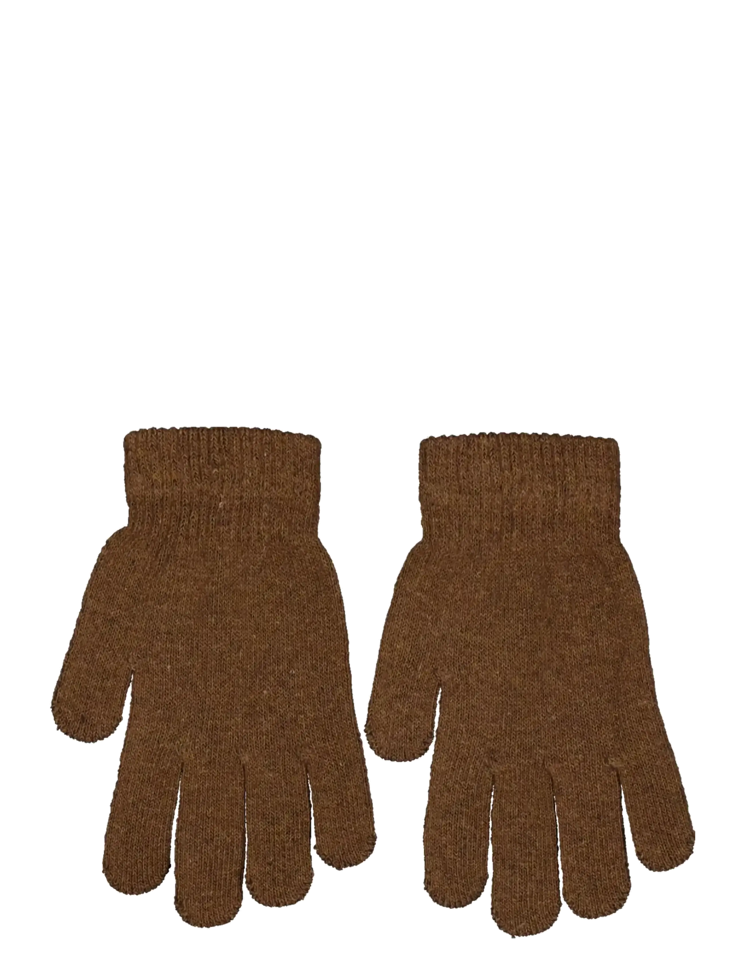 Enkel Studio Mens knitted gloves - Aksessuaarid - BROWN / brown