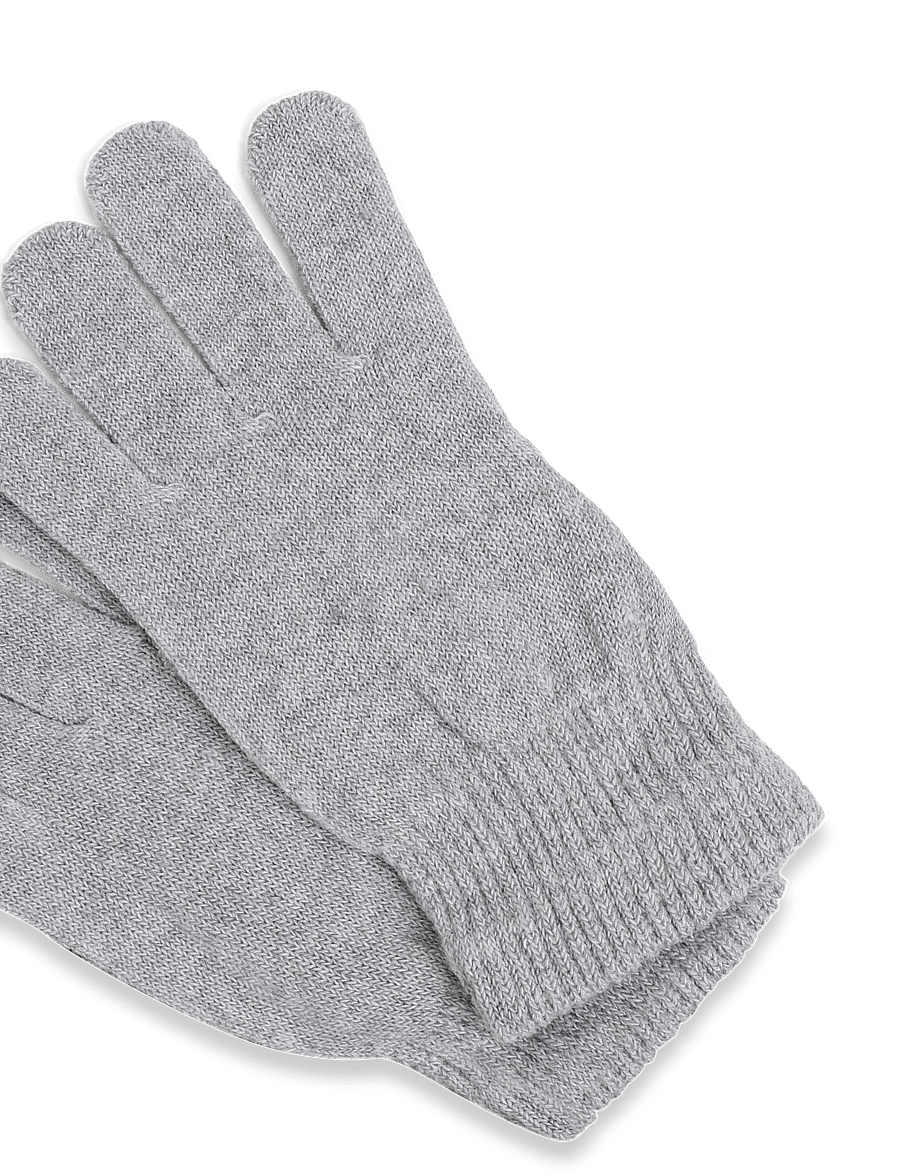 Enkel Studio - Mens knitted gloves - kindad - grey - 2