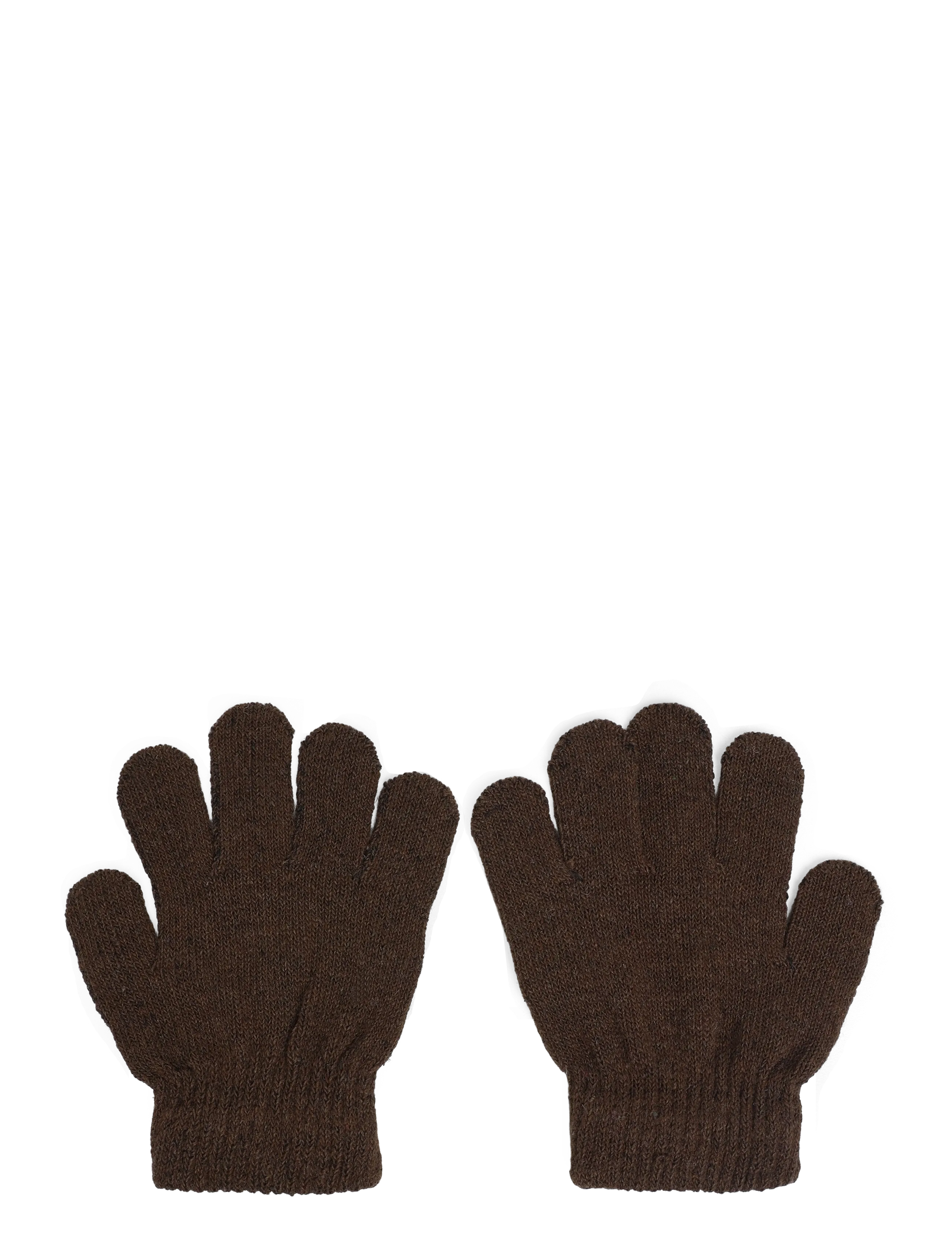Enkel Studio - Kids knitted gloves - brown - 1