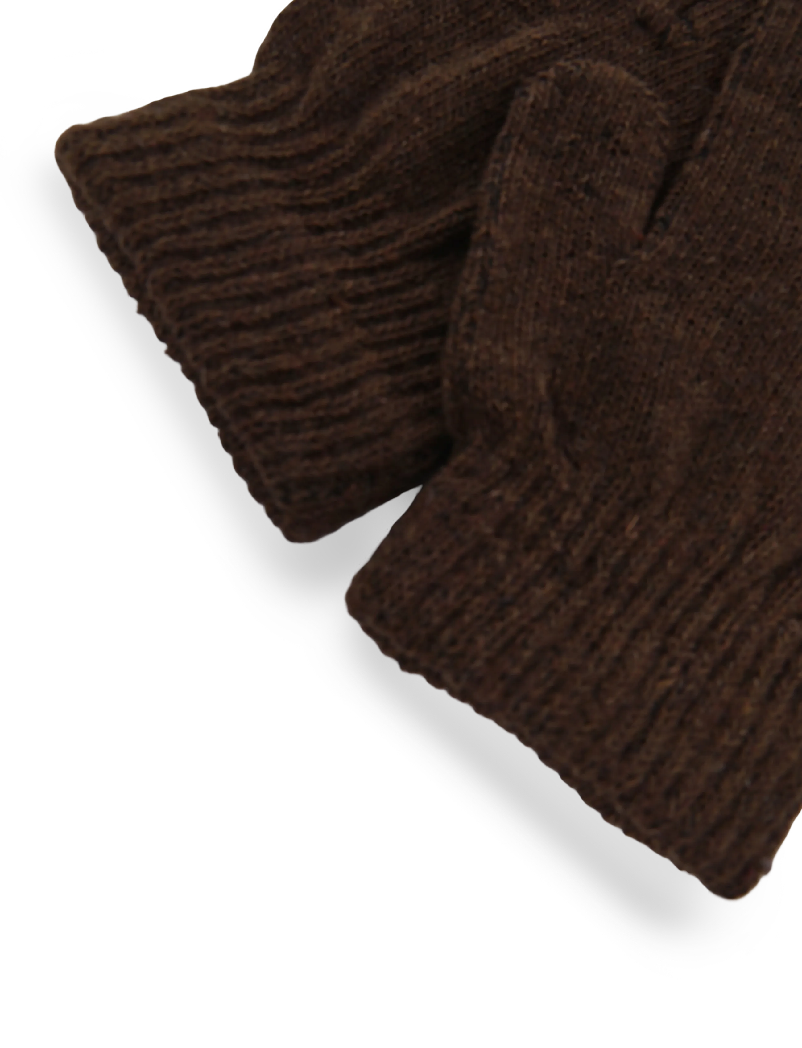 Enkel Studio - Kids knitted gloves - brown - 3